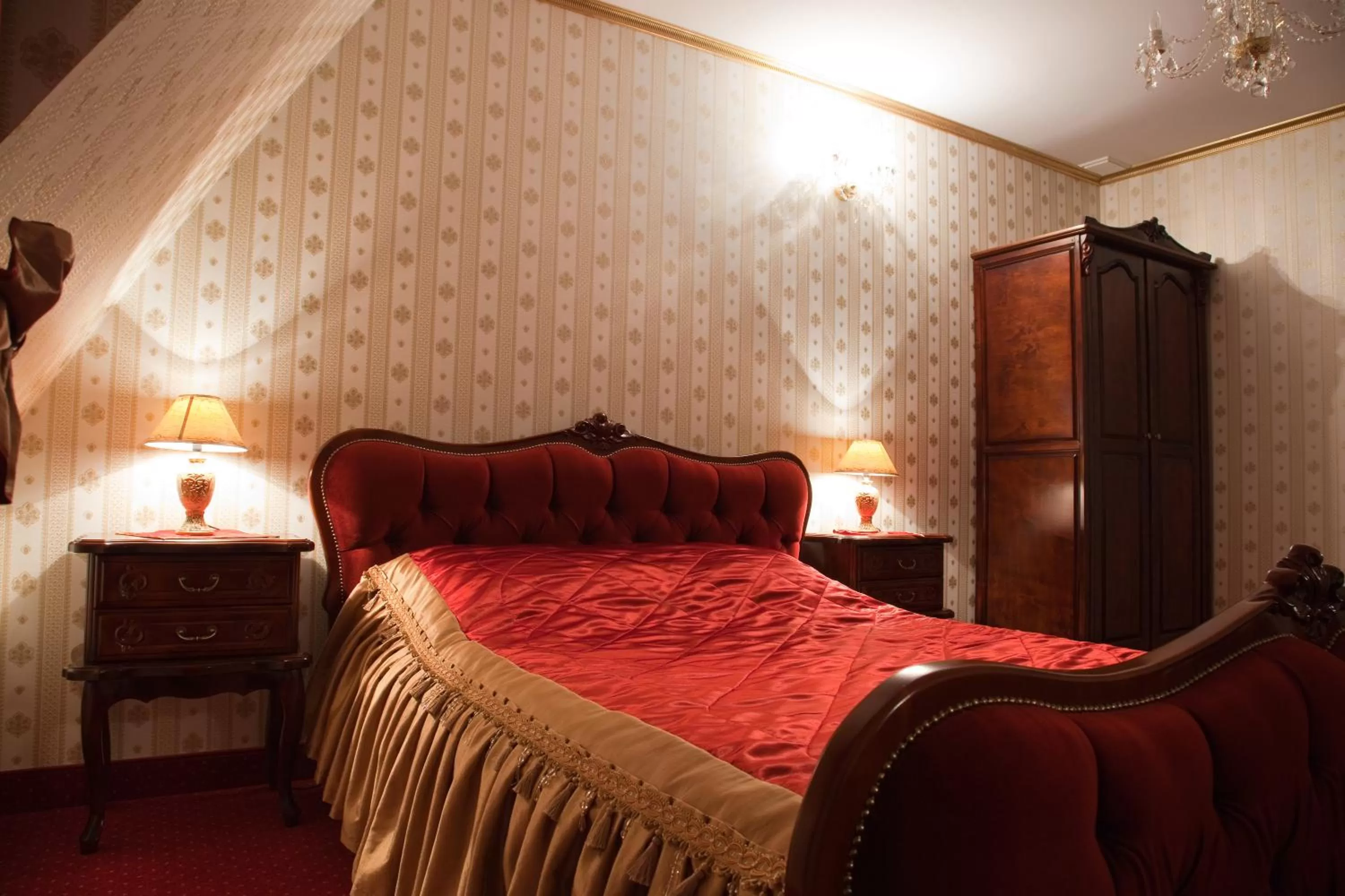 Bed in Hotel Campari