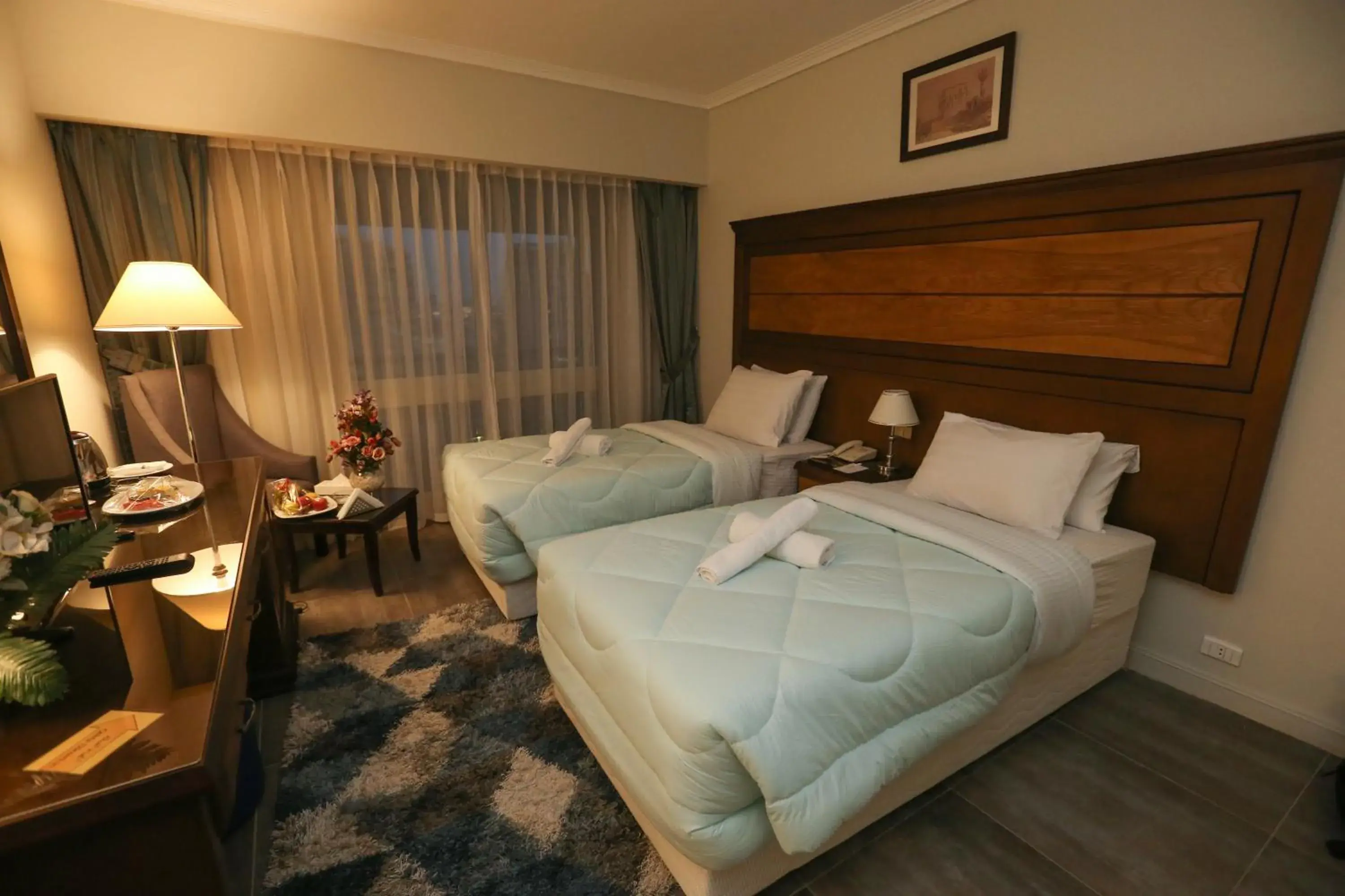 Photo of the whole room, Bed in Horizon Shahrazad Hotel