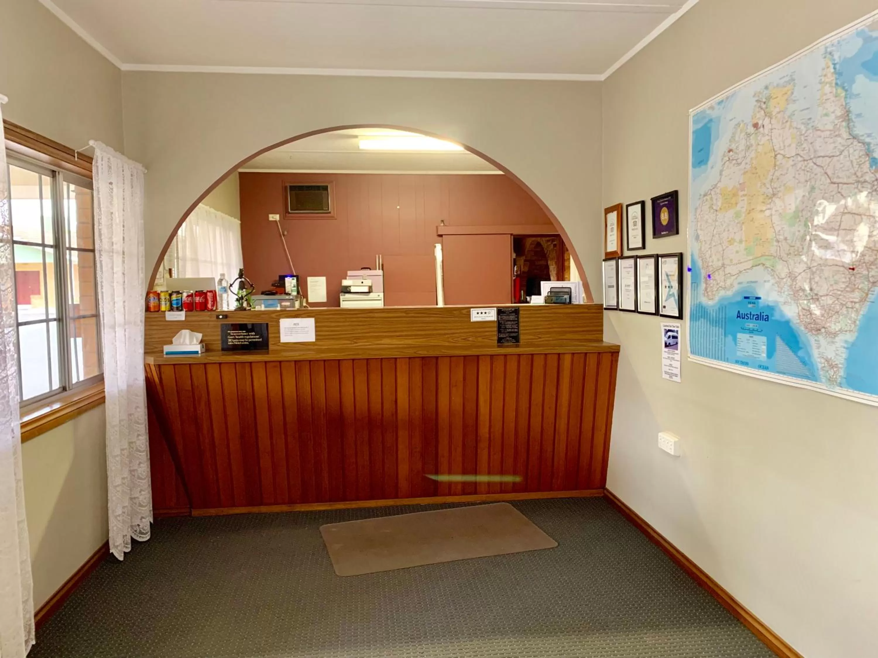 Lobby or reception in Gilgandra Motel