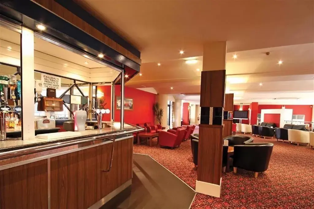 Lounge or bar, Lobby/Reception in BRILLIANT Park Hall Hotel,Chorley