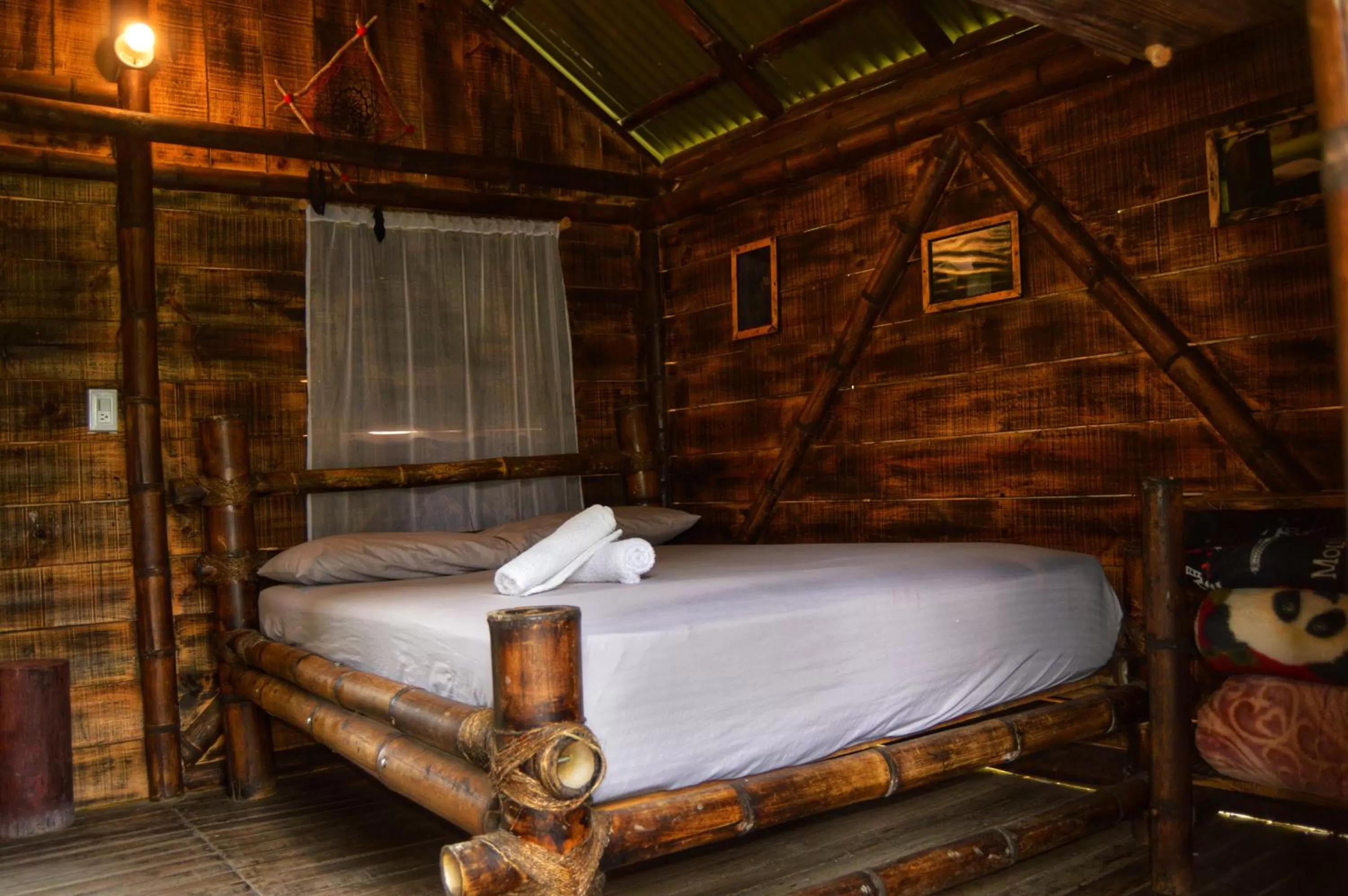 Bedroom, Bed in Cabañas Rústicas El Viejo Tambo By Rotamundos