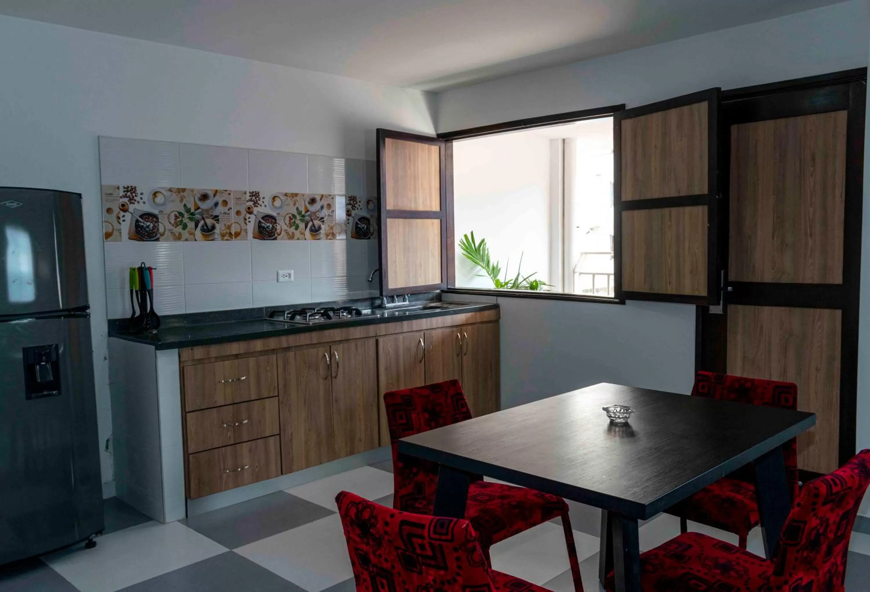 kitchen in Hotel El Olimpo