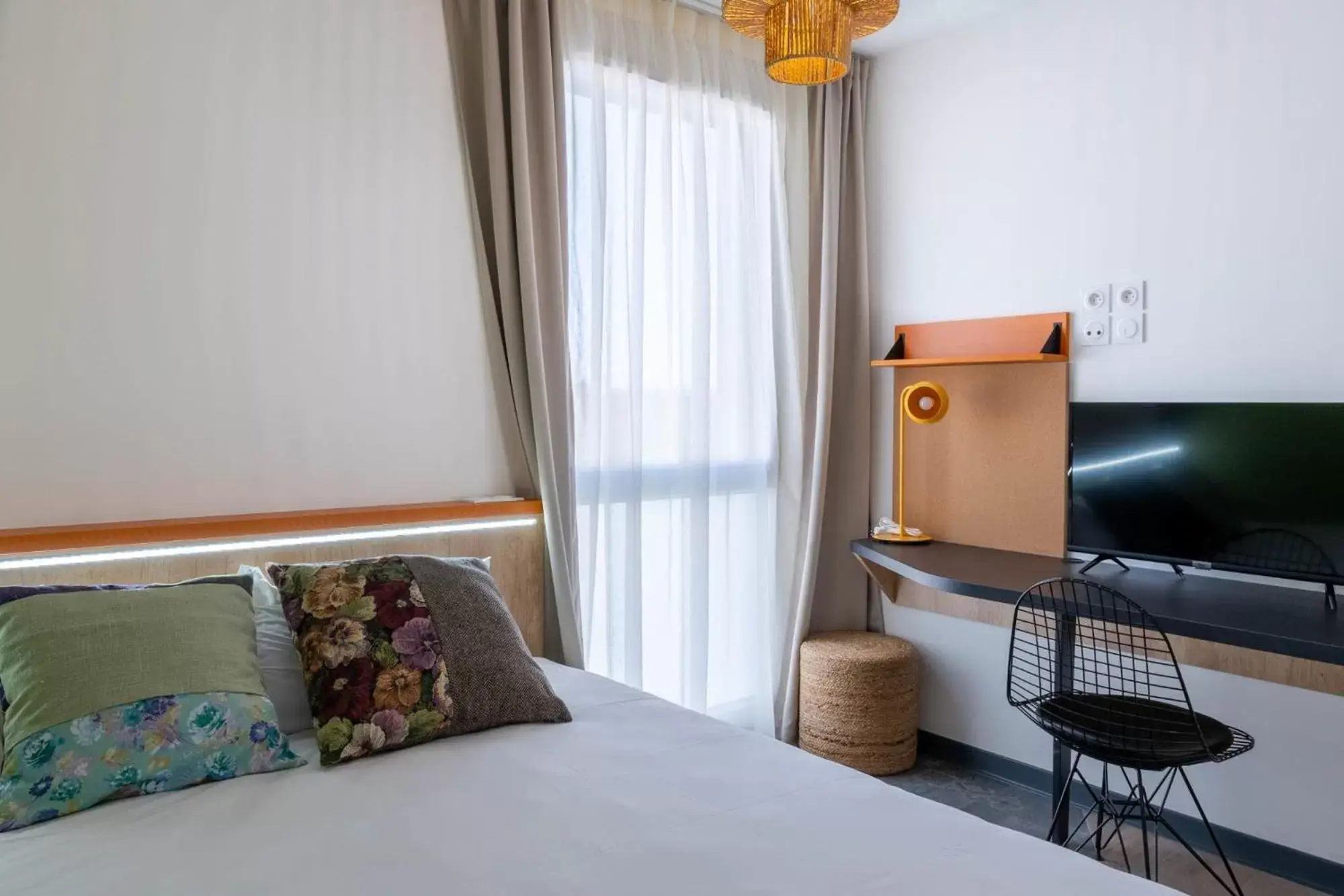 Bedroom, Bed in Kabane Montpellier