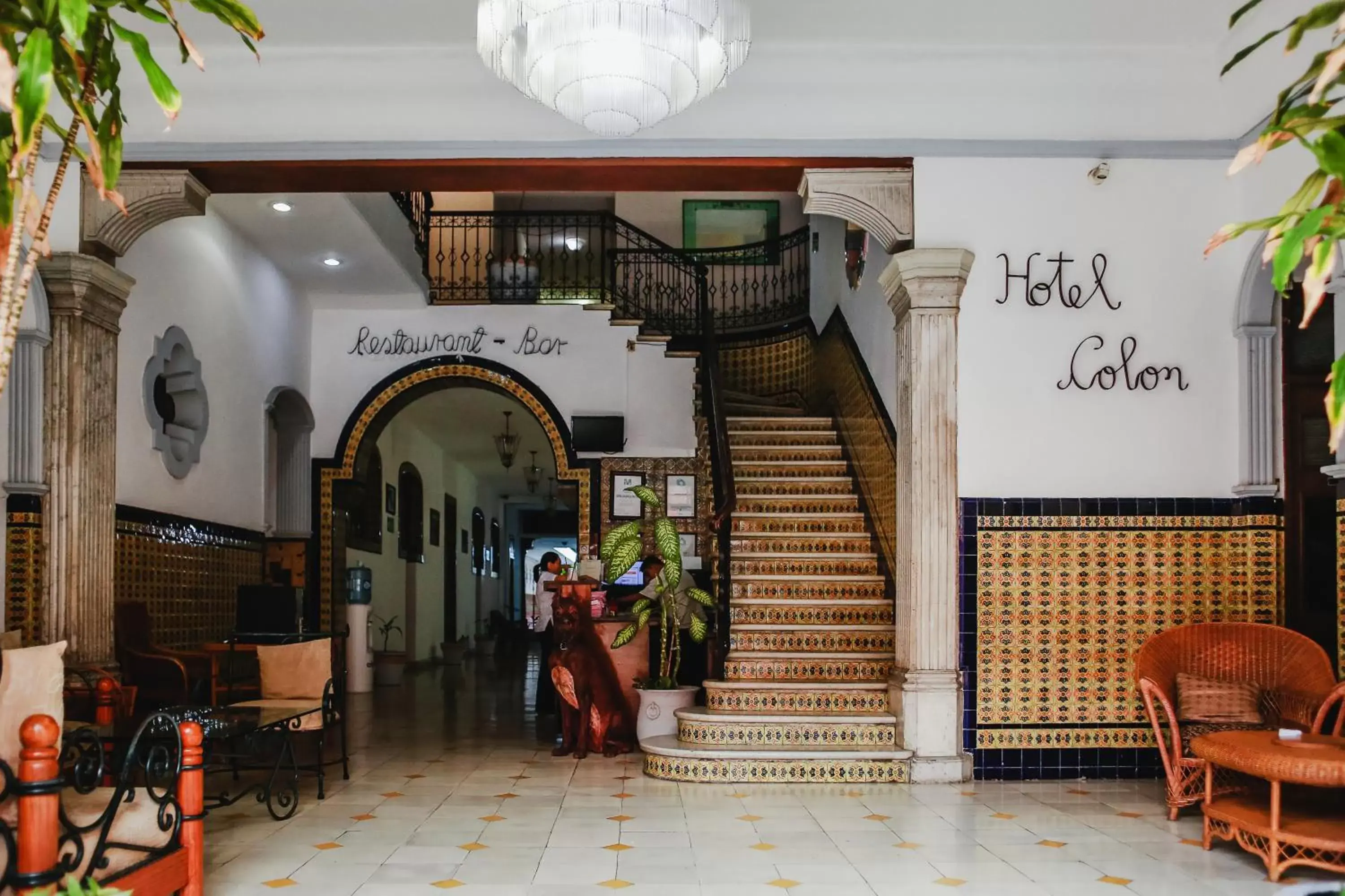 Lobby or reception in Hotel Colon Merida