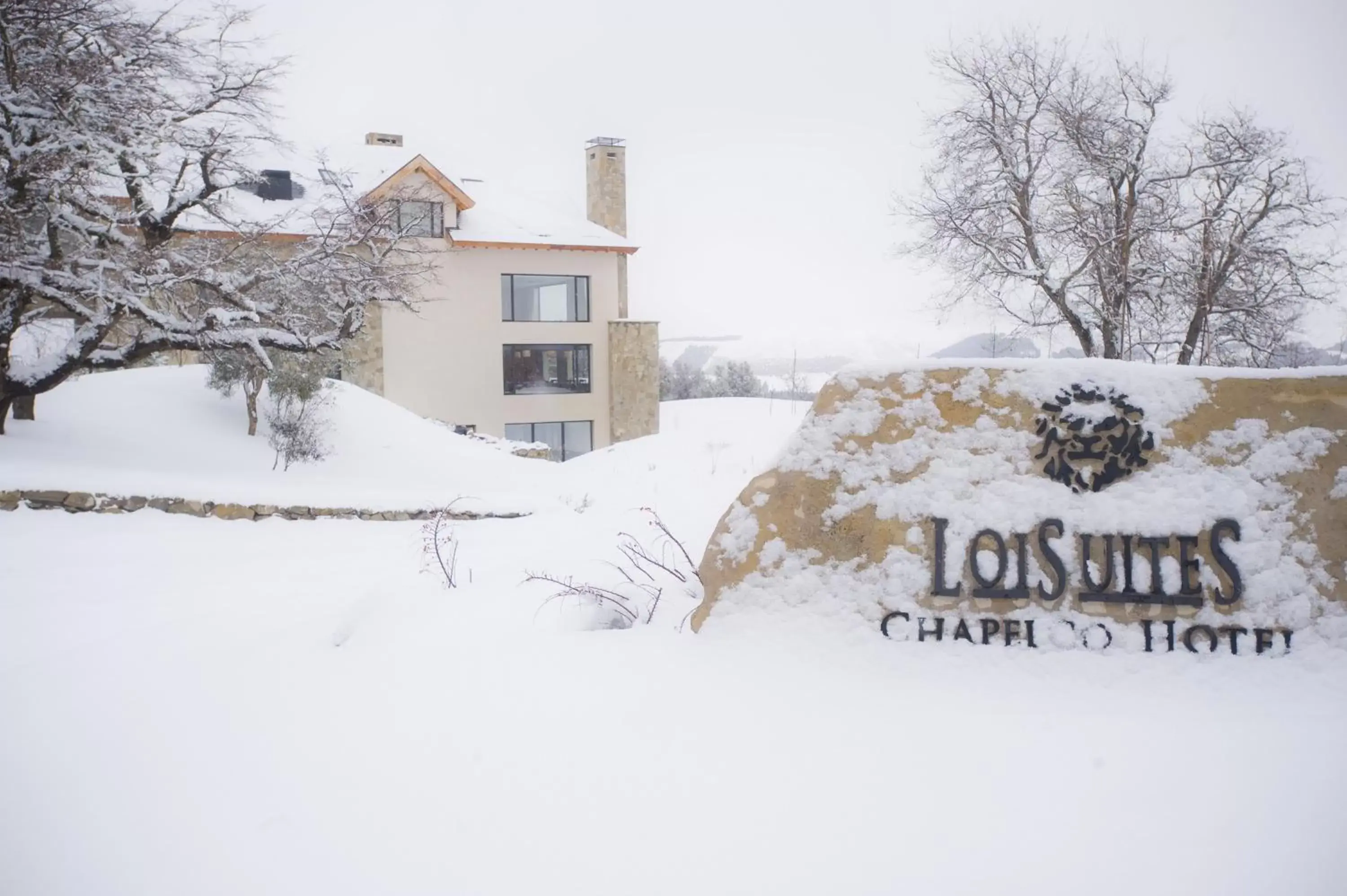 View (from property/room), Winter in Loi Suites Chapelco Hotel