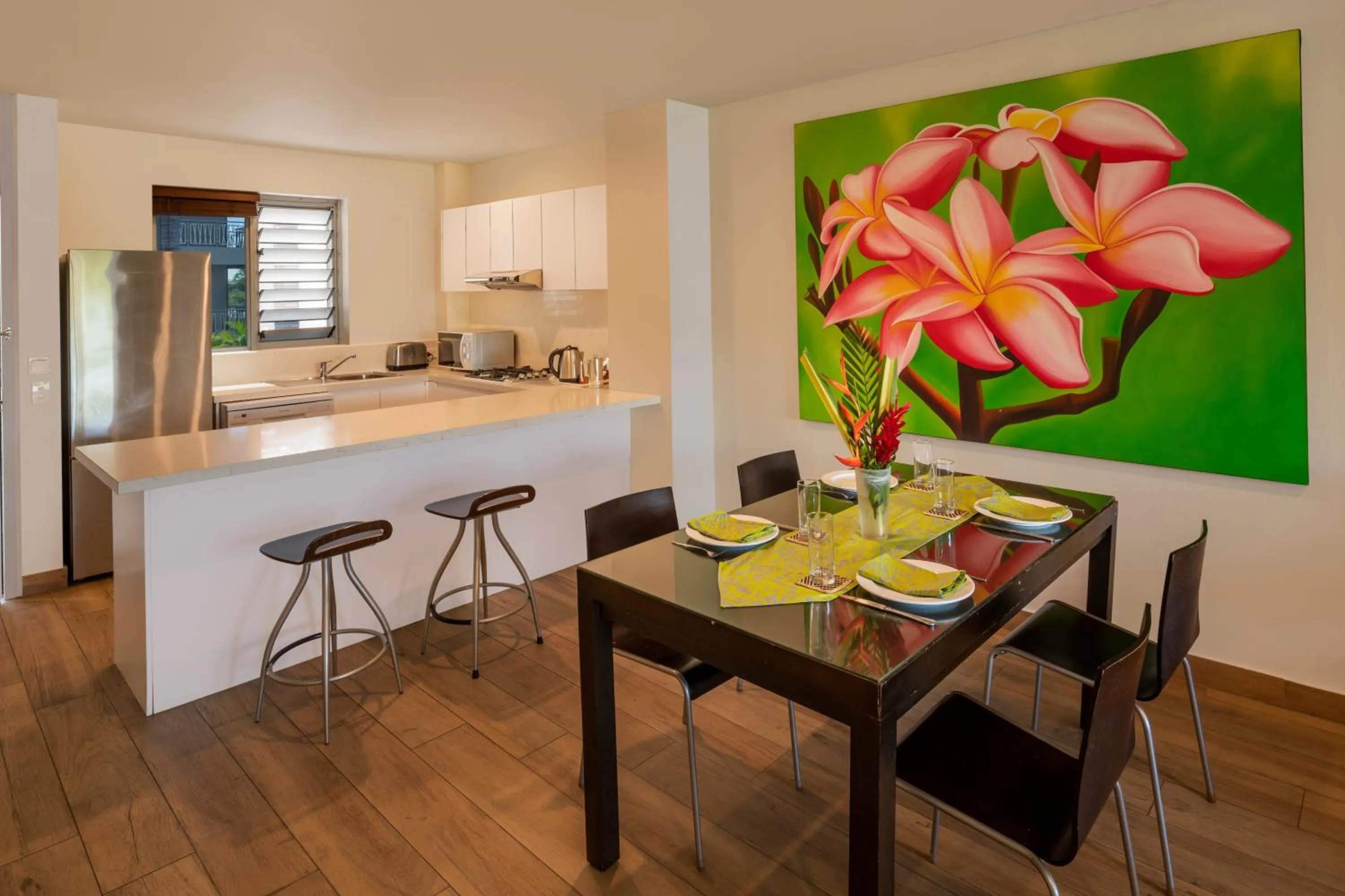 Kitchen or kitchenette in The Terraces Apartments Denarau