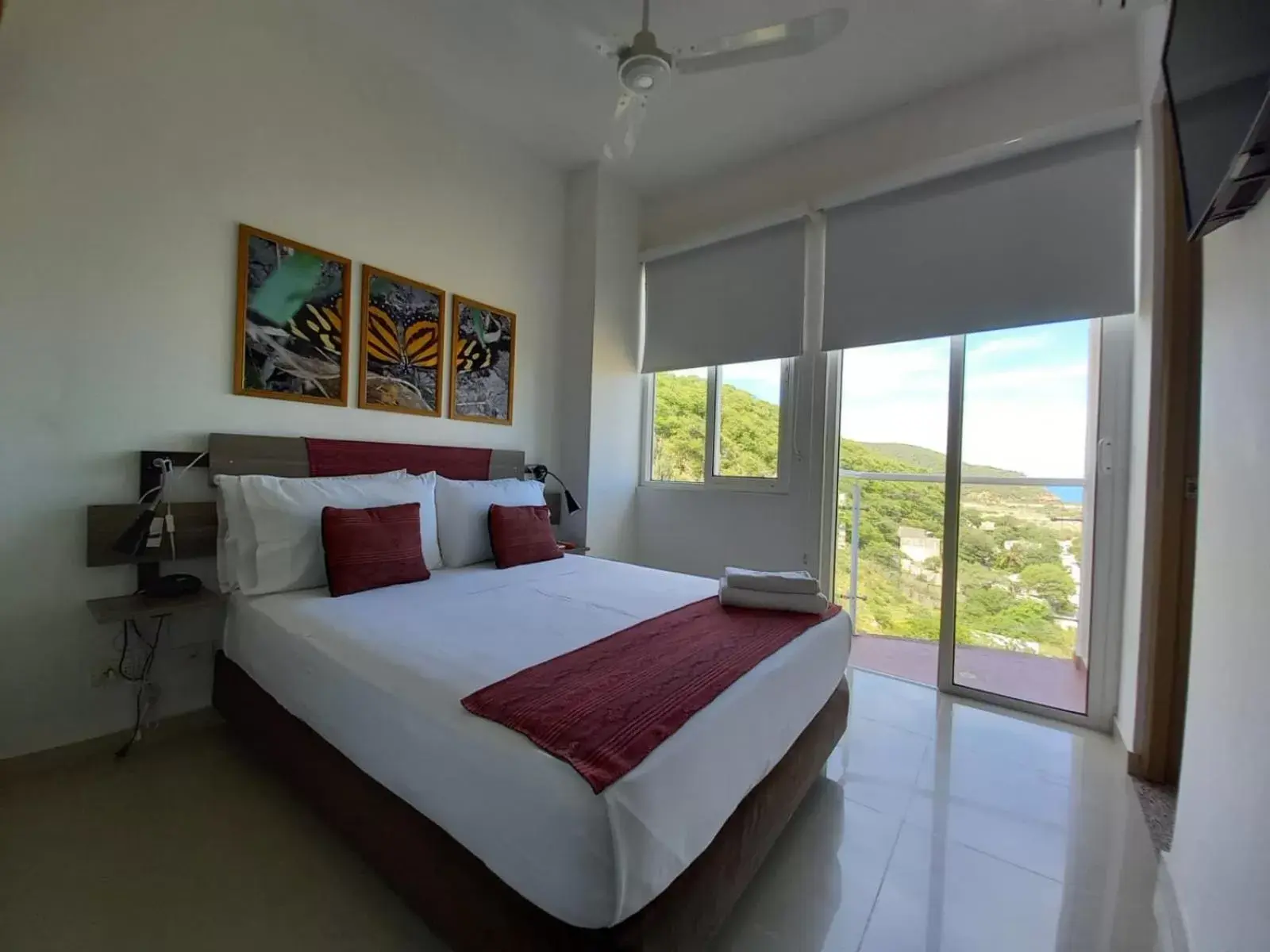 Bed in Terrazas Tayrona Travelers Apartamentos y Suites