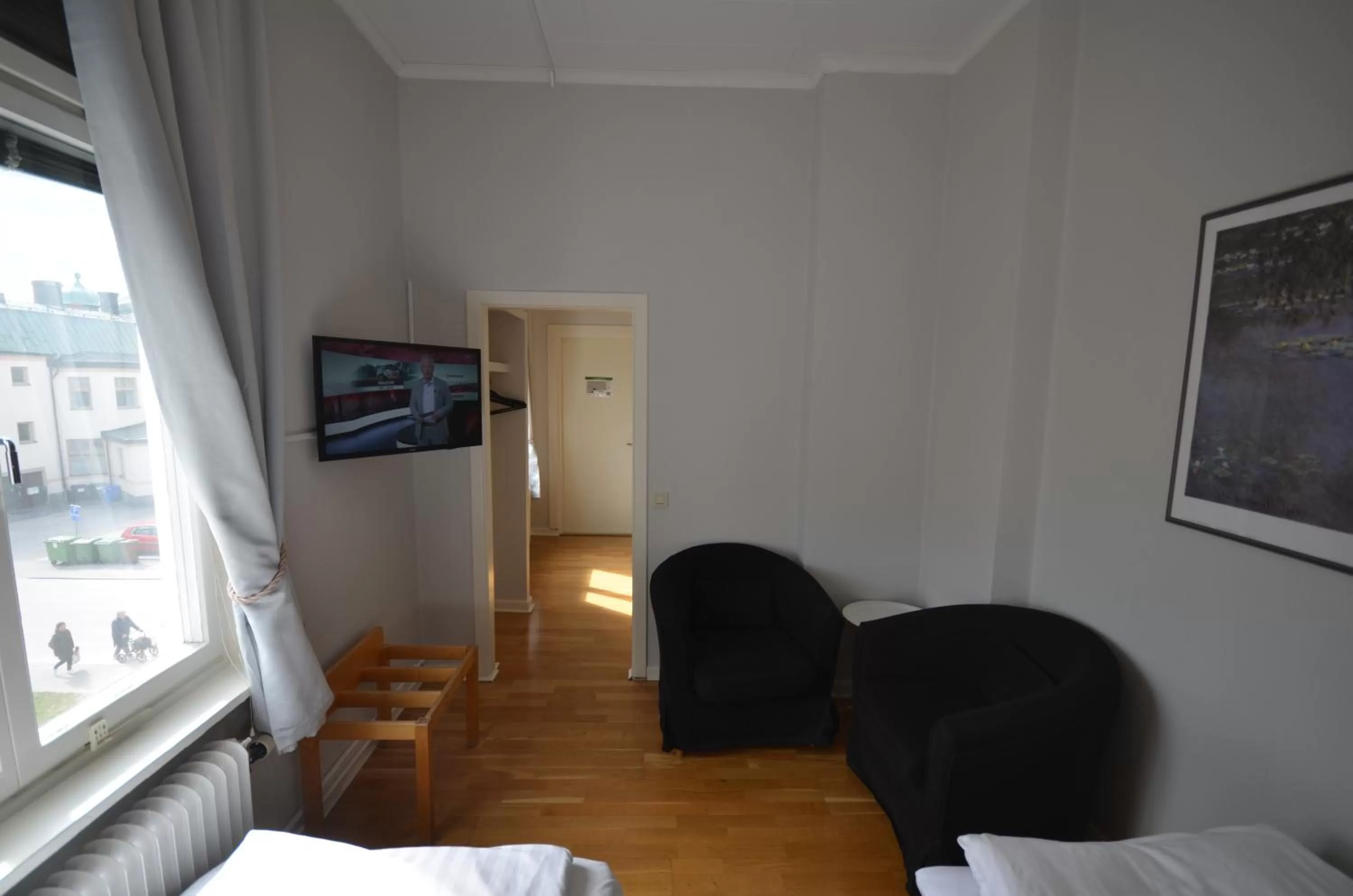 Seating area, Bed in Hotell Royal