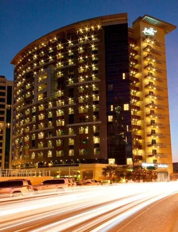 Facade/entrance, Property Building in Grand Bellevue Hotel Apartment Dubai