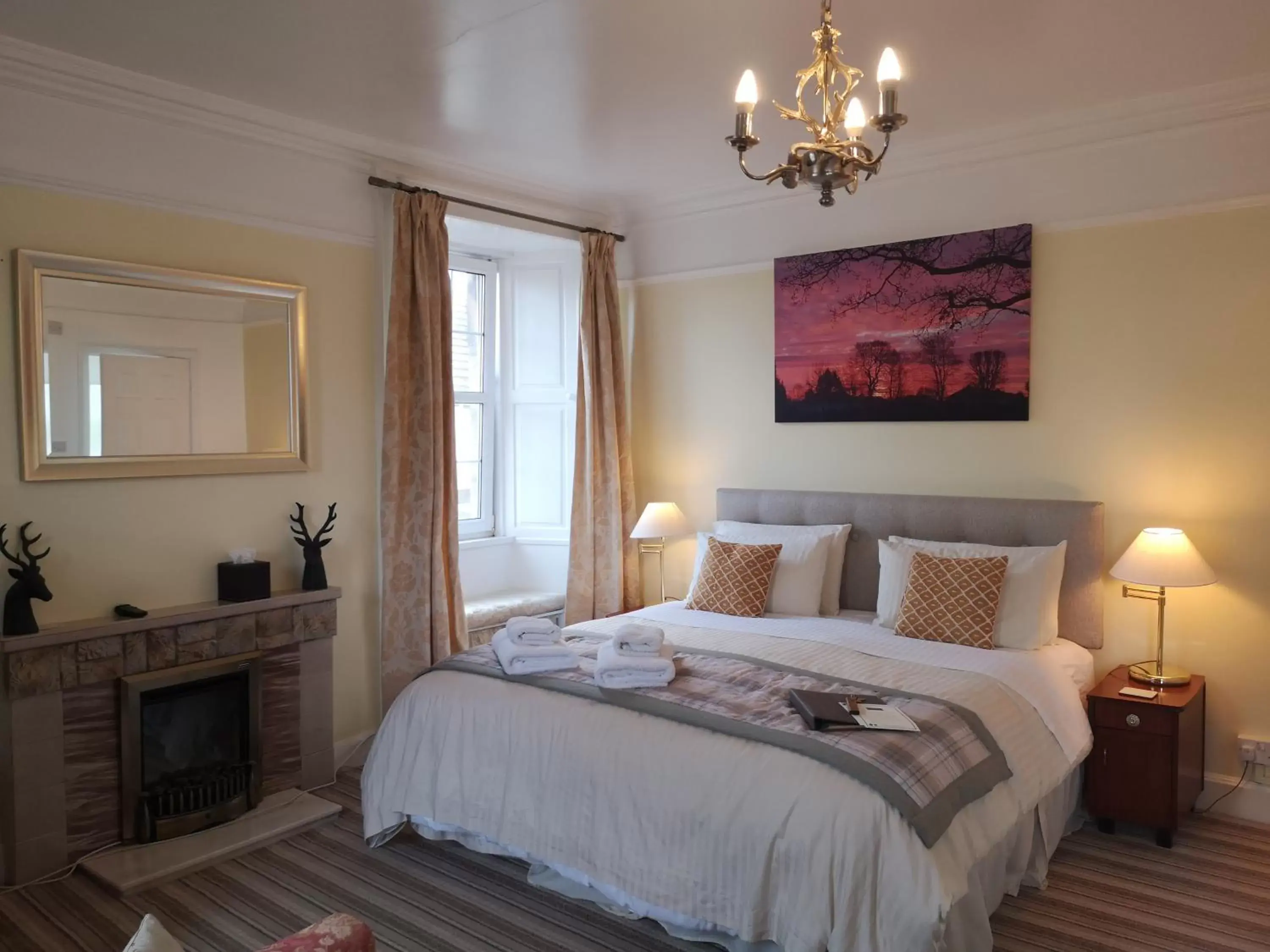 Bedroom, Bed in Lossiemouth House