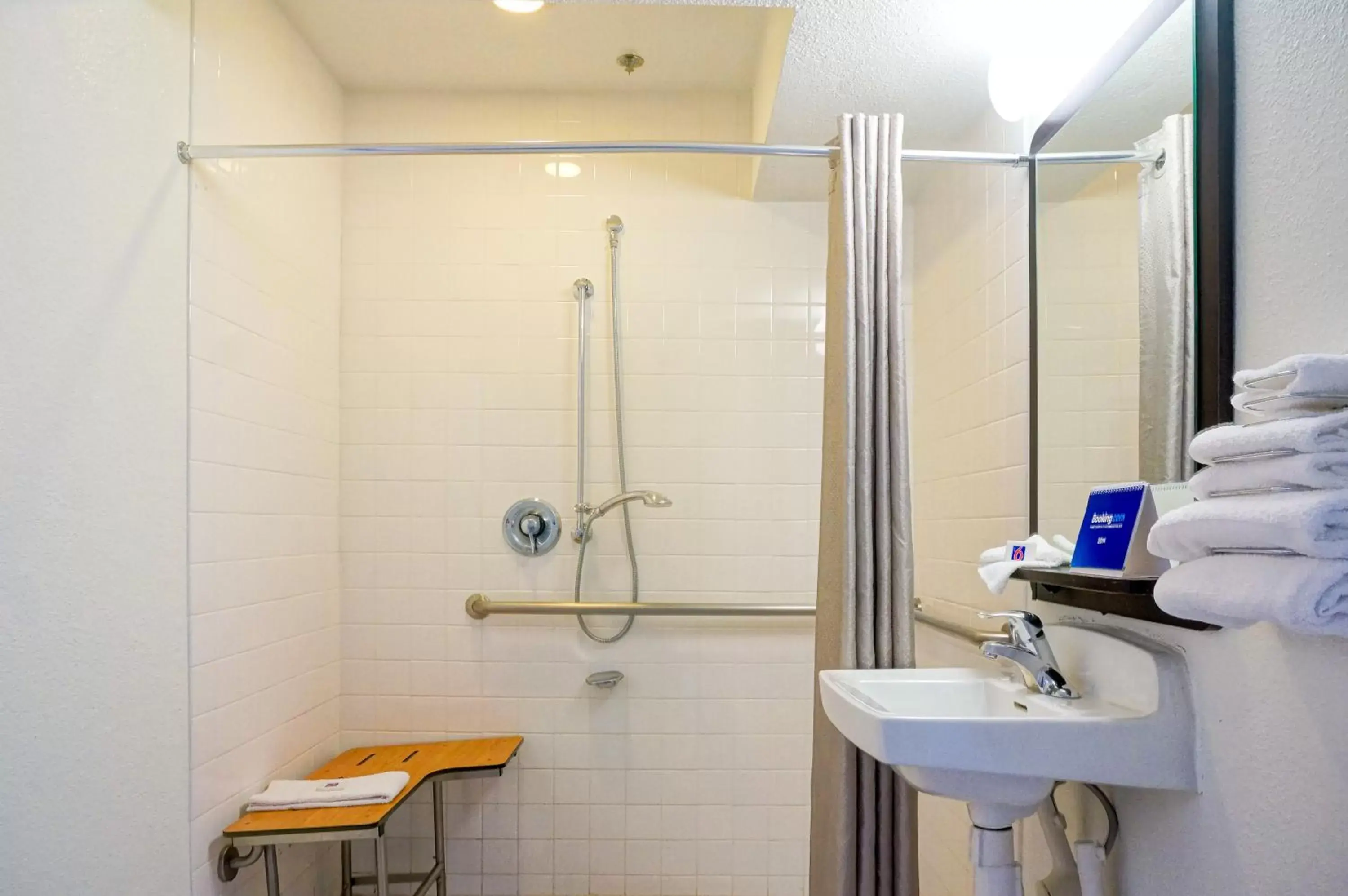 Shower, Bathroom in Motel 6-Carlsbad, CA Beach
