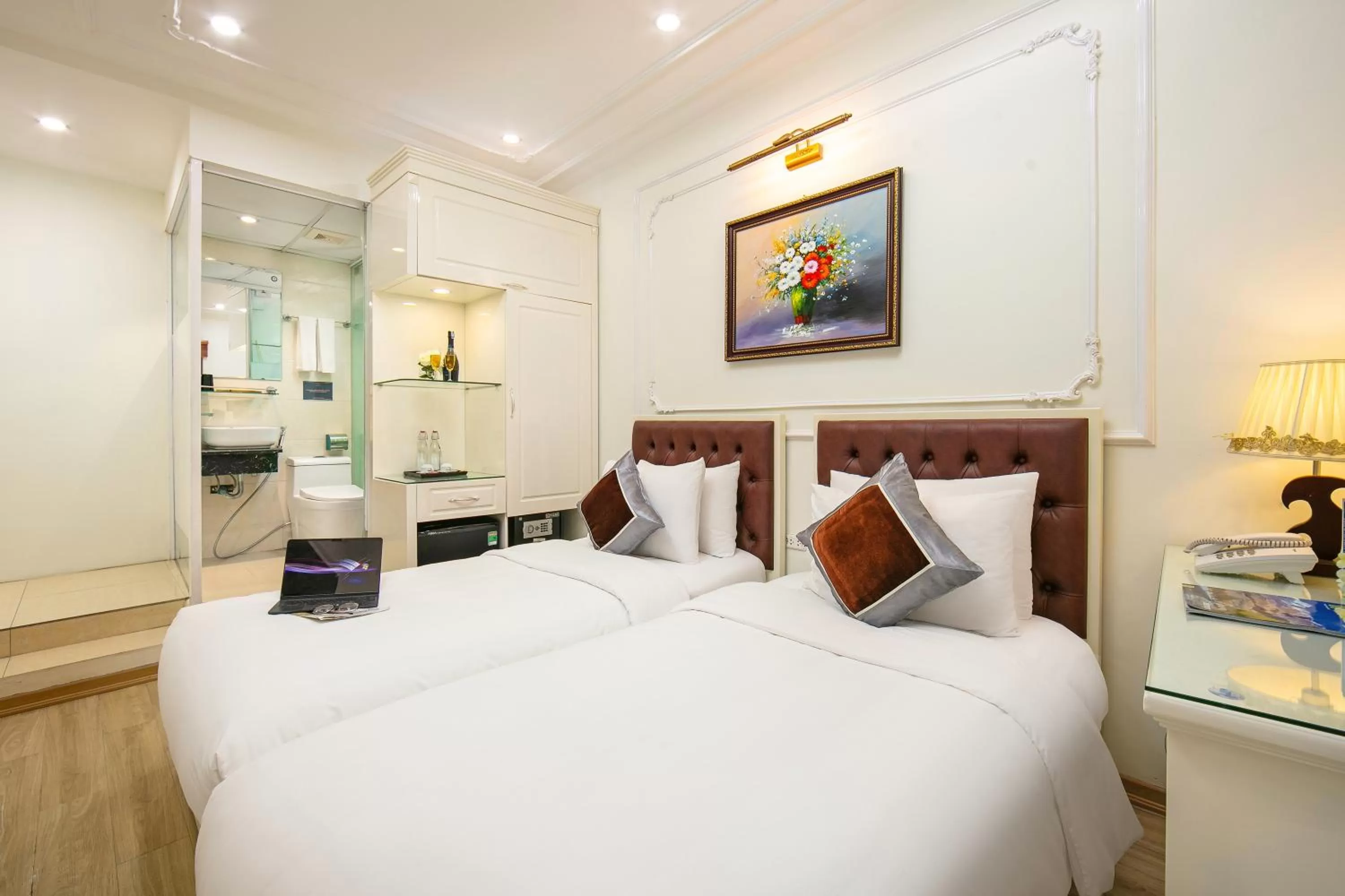 Bed in TrangTrang Classy Hotel