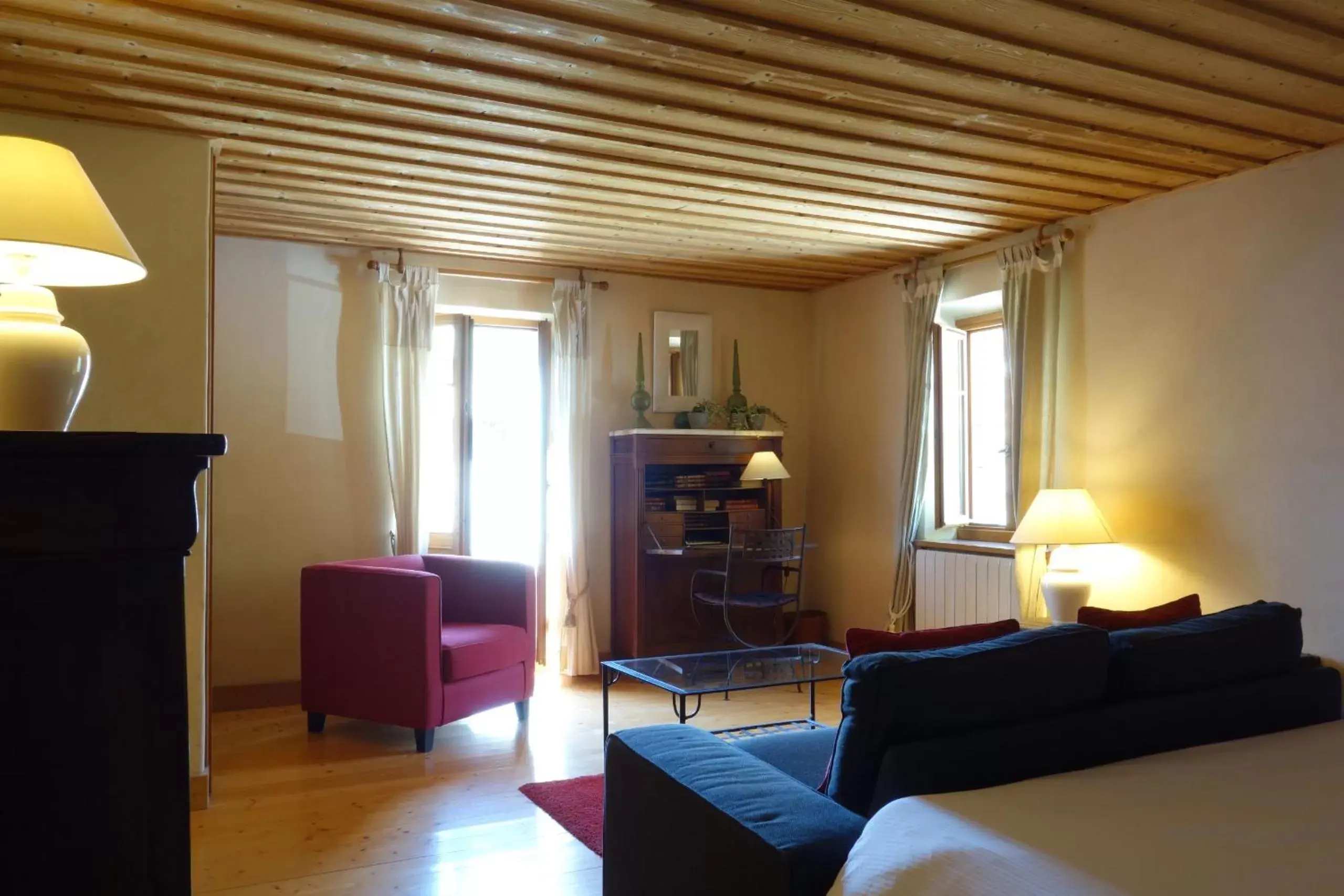 Bedroom, Seating Area in La Vallombreuse