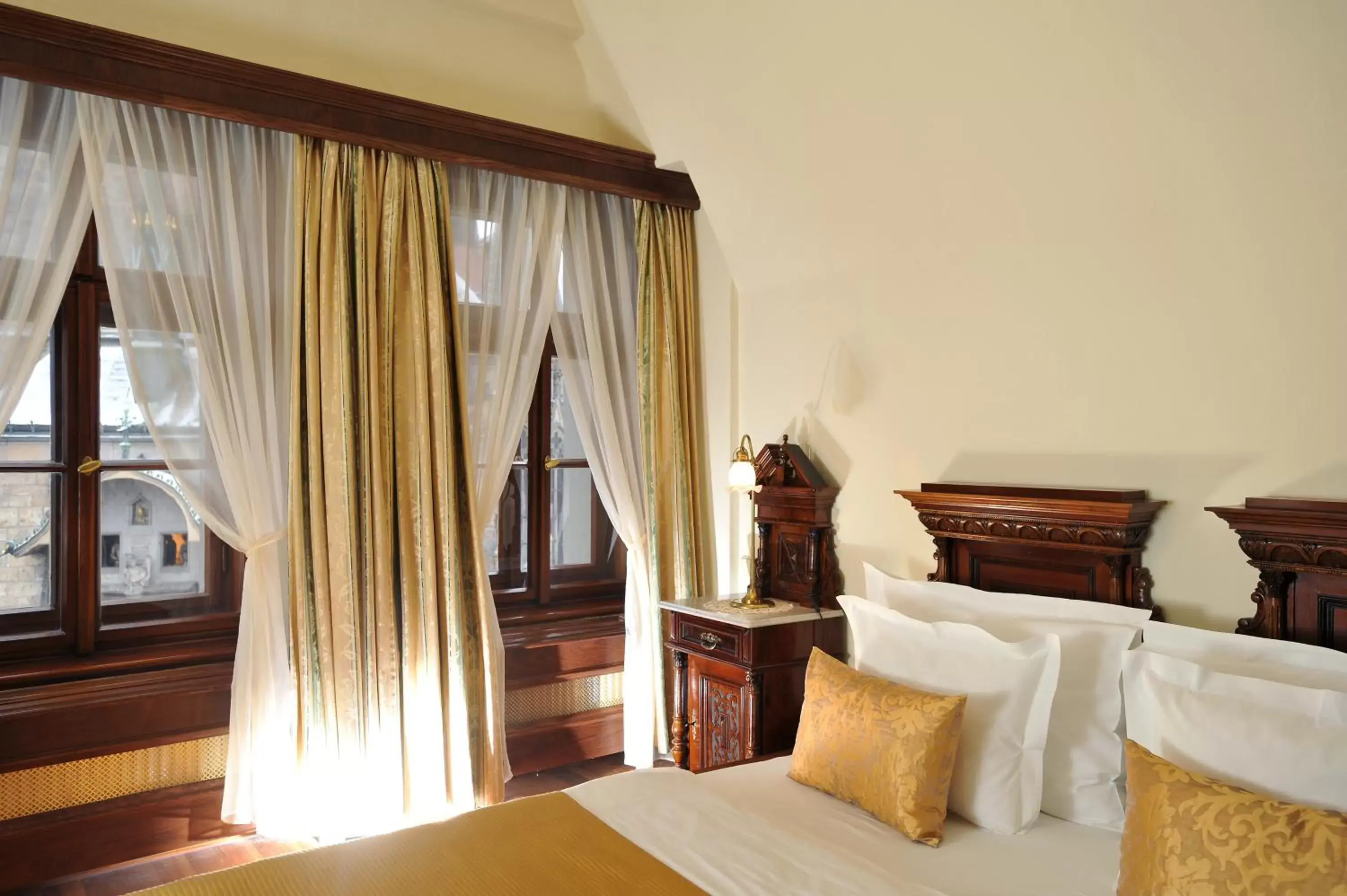Bed in Grand Hotel Praha