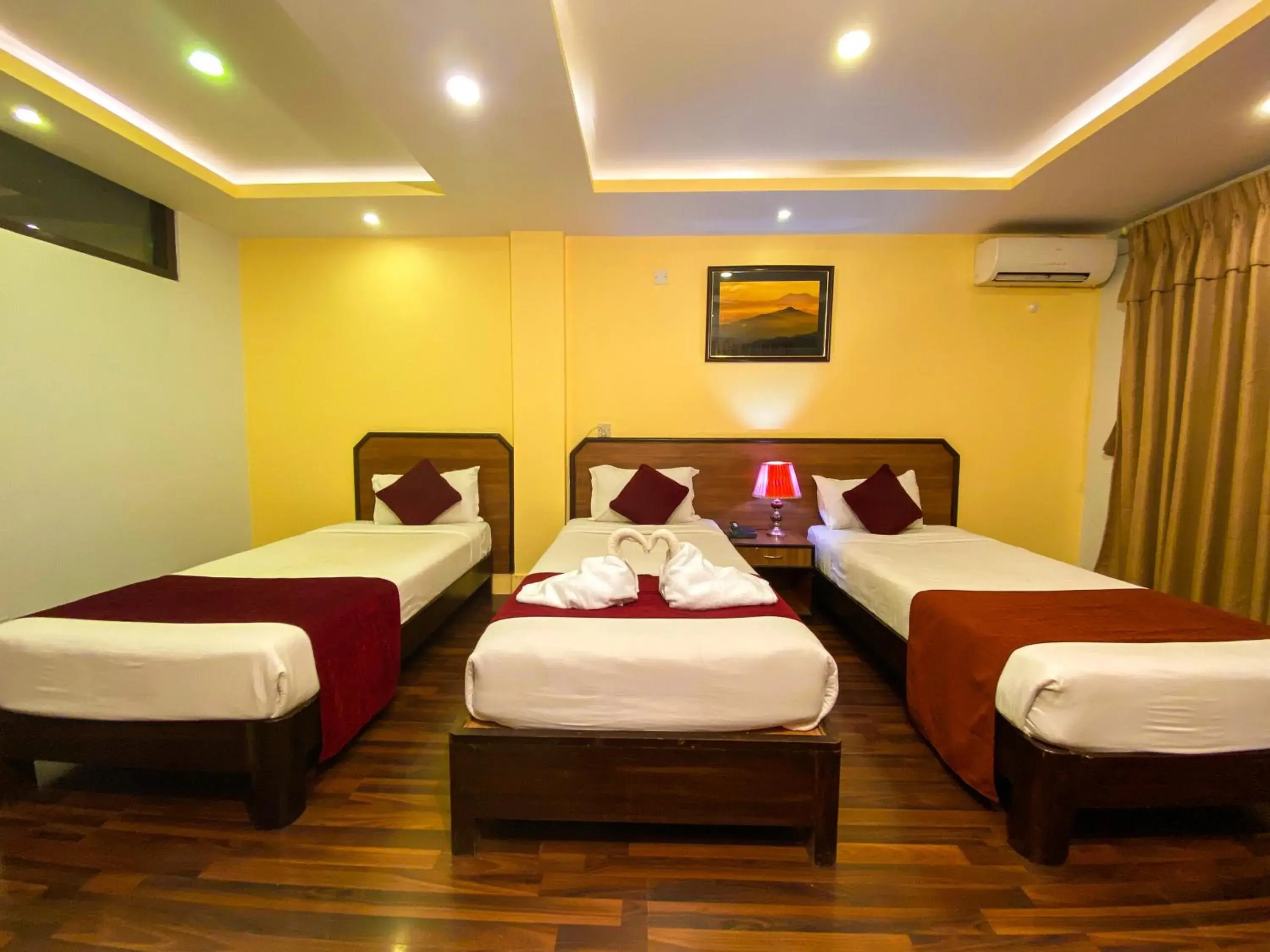 Bed in Thamel Grand Hotel