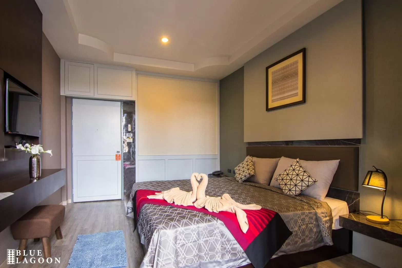 Bed in Blue Lagoon Hotel