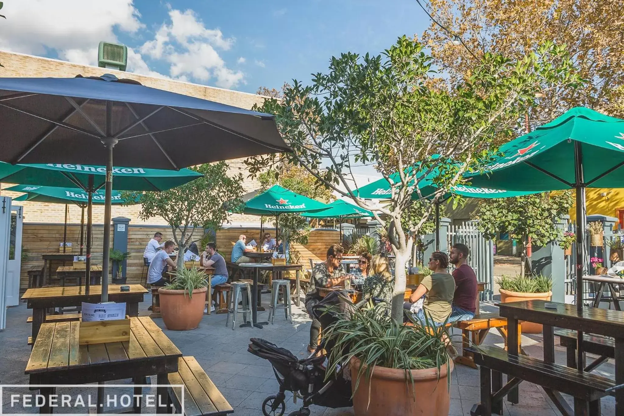 Patio in The Federal Boutique Hotel