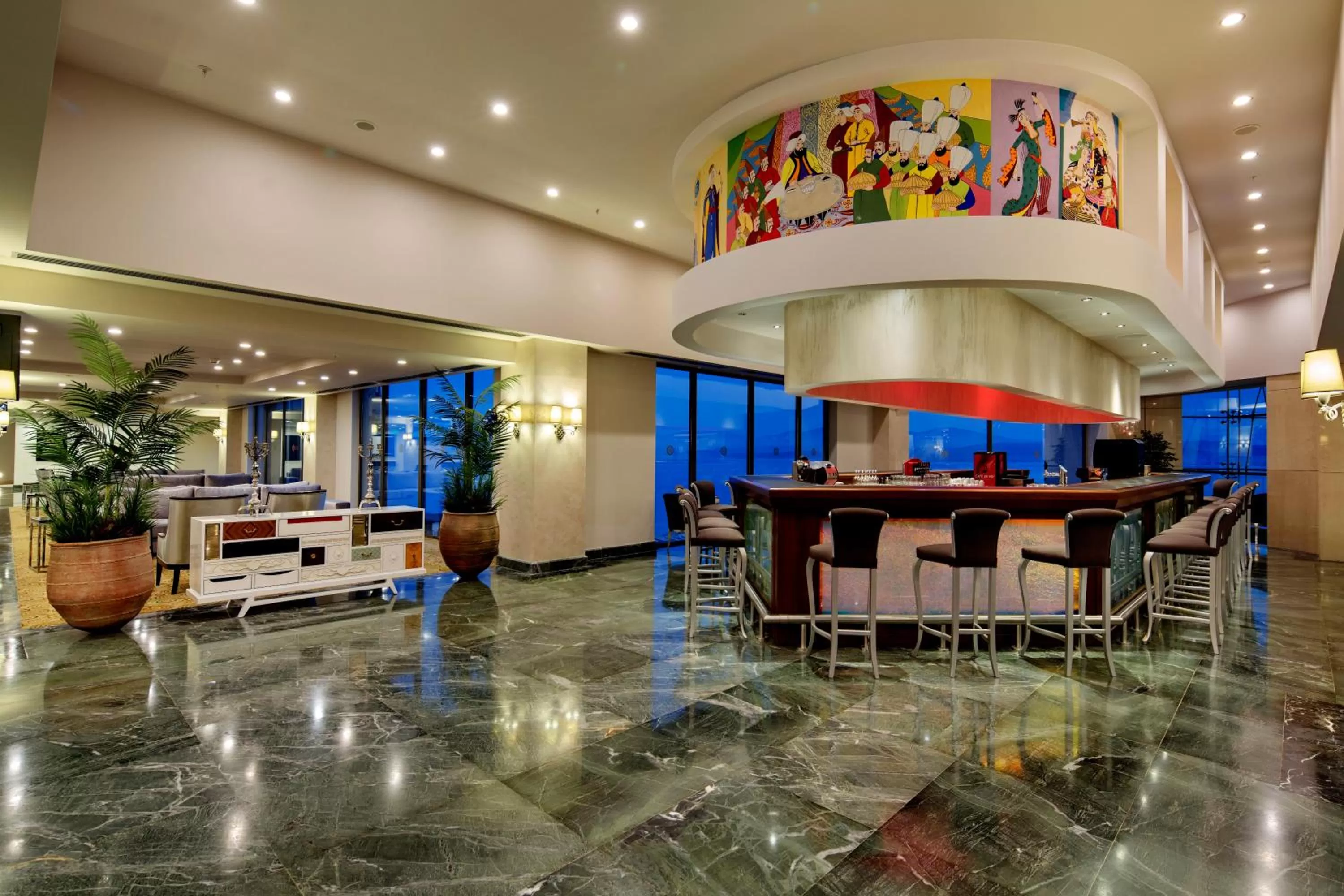 Lobby or reception in Royal Teos Thermal Resort Clinic & Spa - Halal Hotel