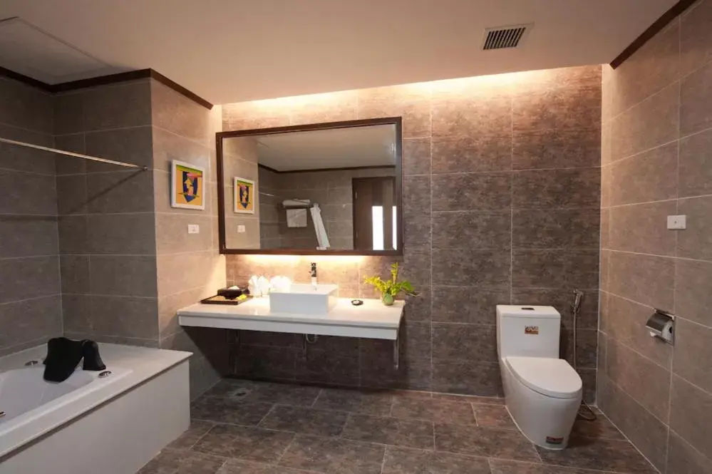 Bathroom in Muong Thanh Grand Xa La Hotel