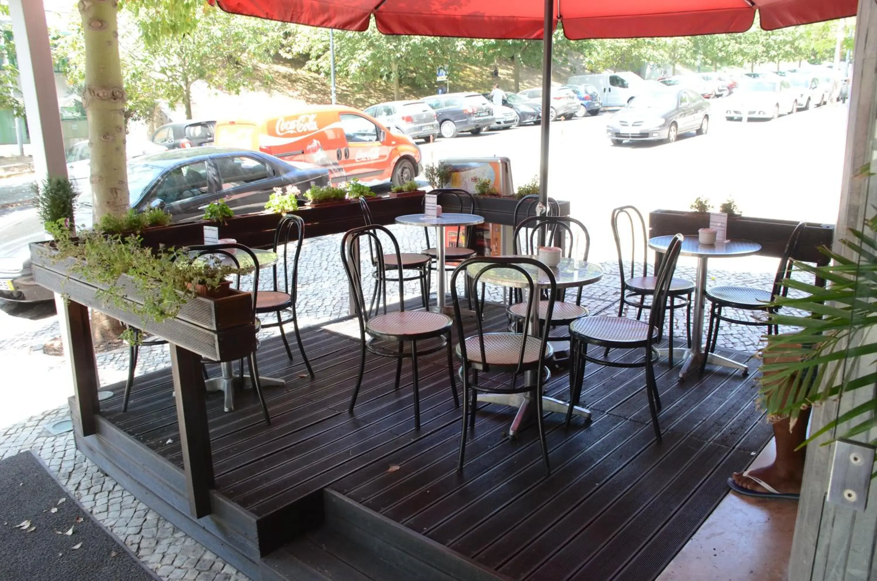 Balcony/Terrace, Restaurant/Places to Eat in Lisboa Central Park Hotel Suites & Studios