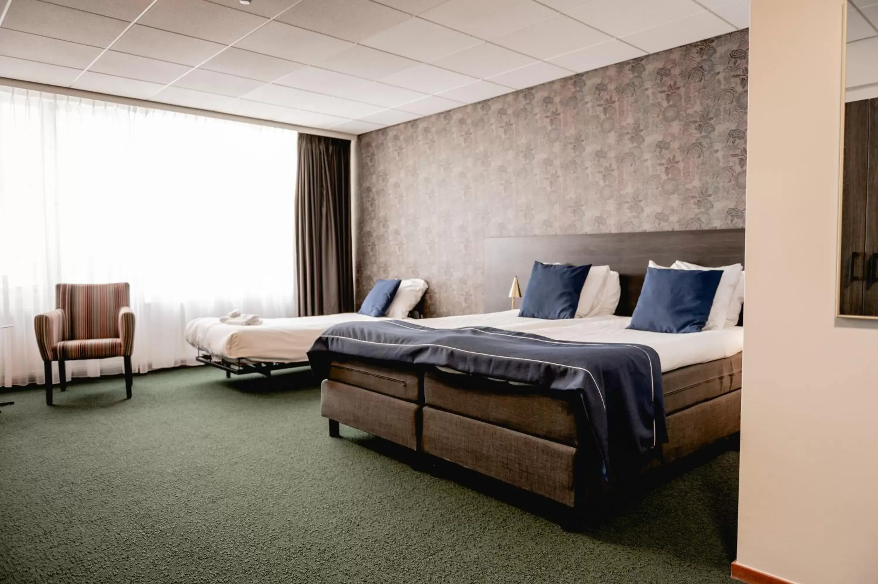 Bed in City Hotel de Jonge