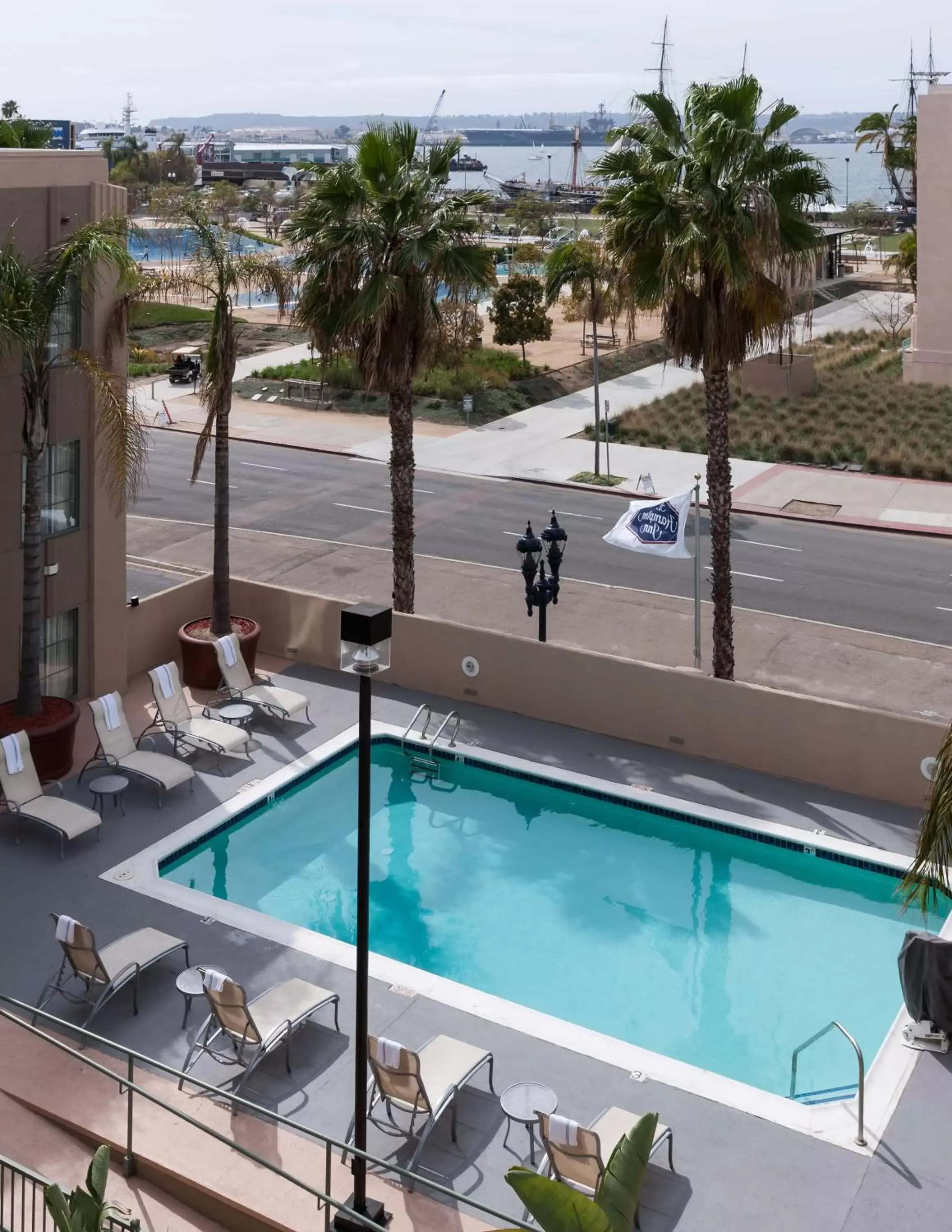 Pool View in Hampton Inn San Diego Downtown