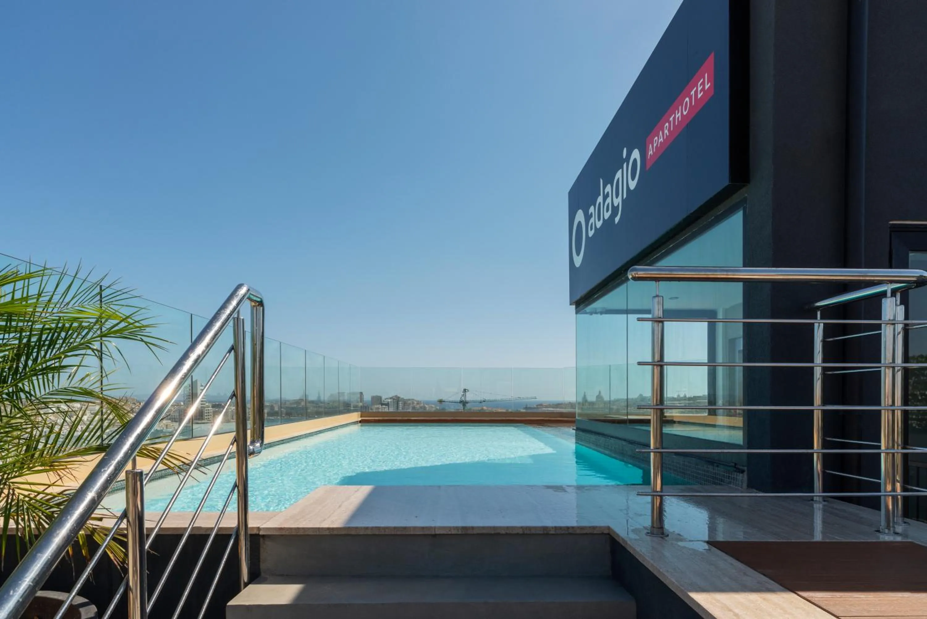 Pool view in Aparthotel Adagio Malta Central