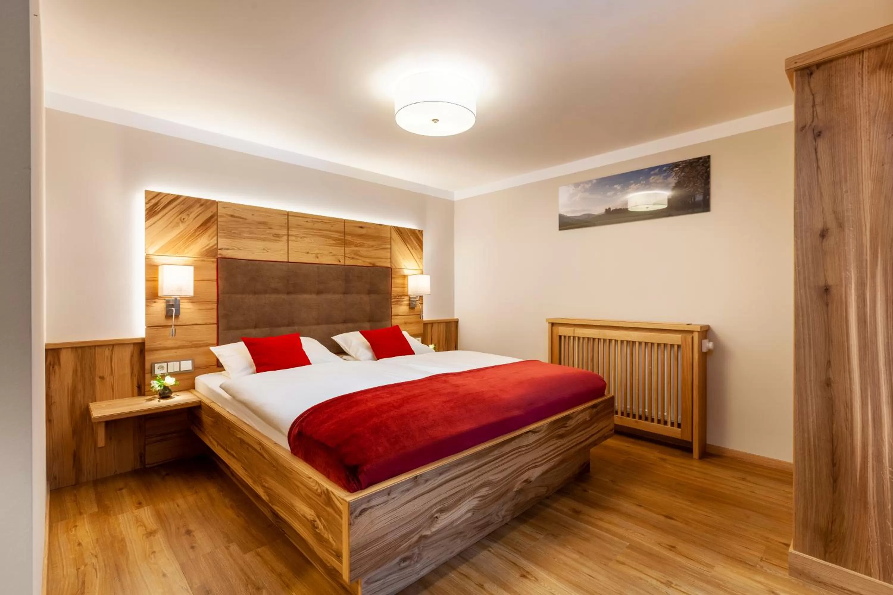 Bed in Genusshotel Hohenbogen