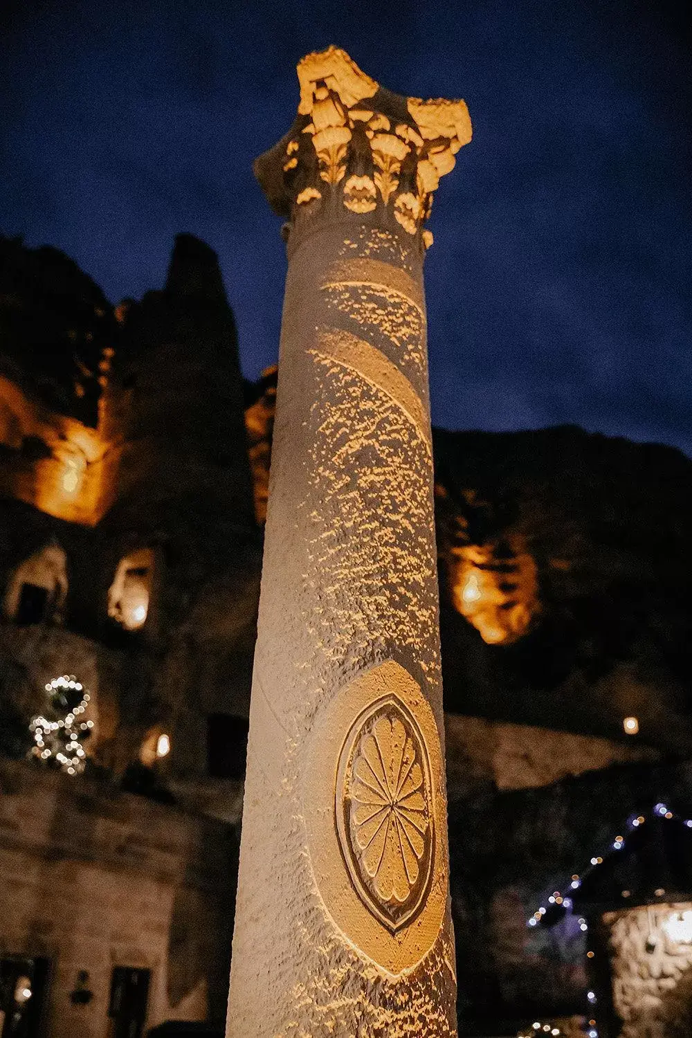 Decorative detail in Yunak Evleri Cappadocia