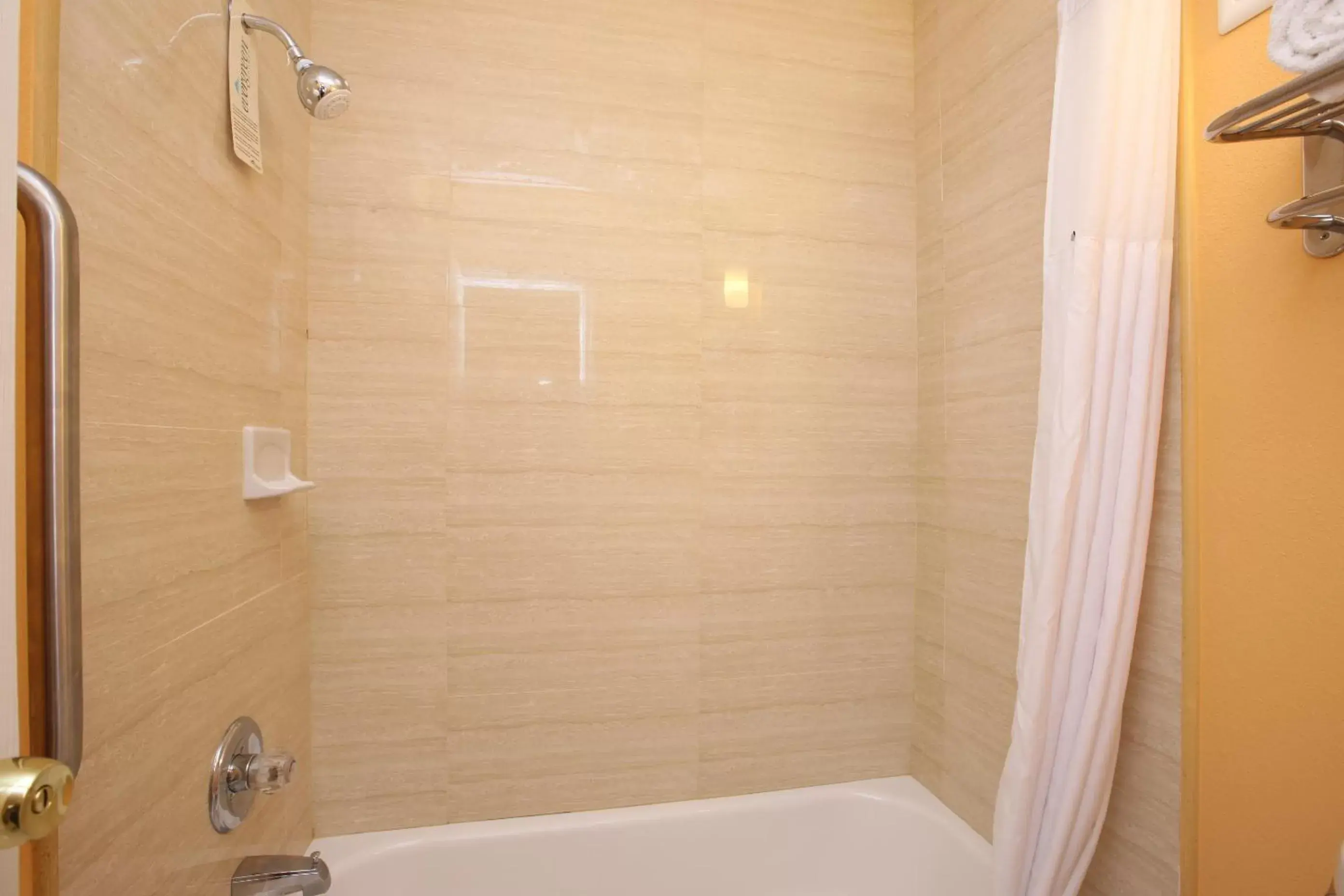 Shower, Bathroom in Budgetel Inn Glens Falls-Lake George-Saratoga