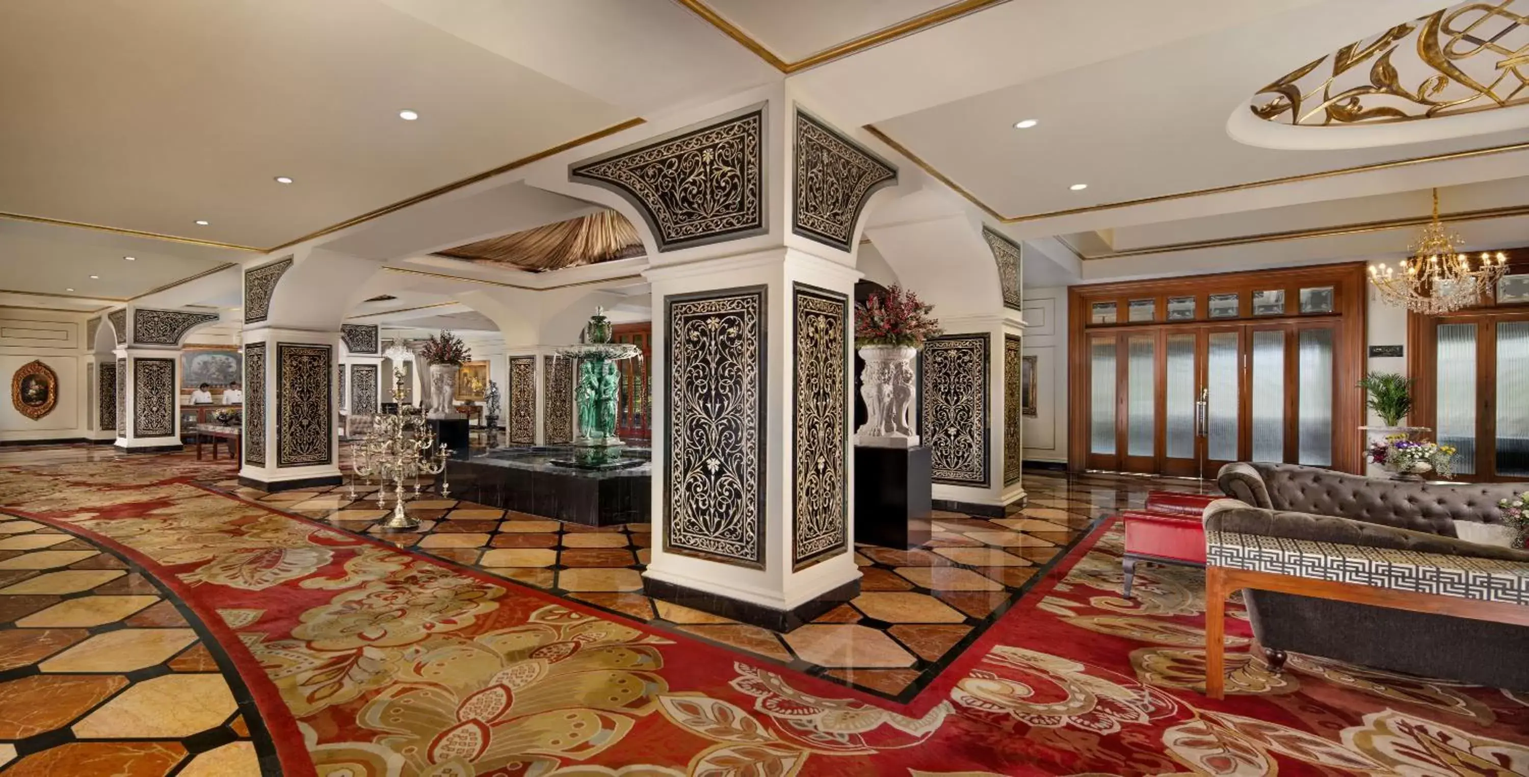 Living room, Lobby/Reception in Taj Krishna