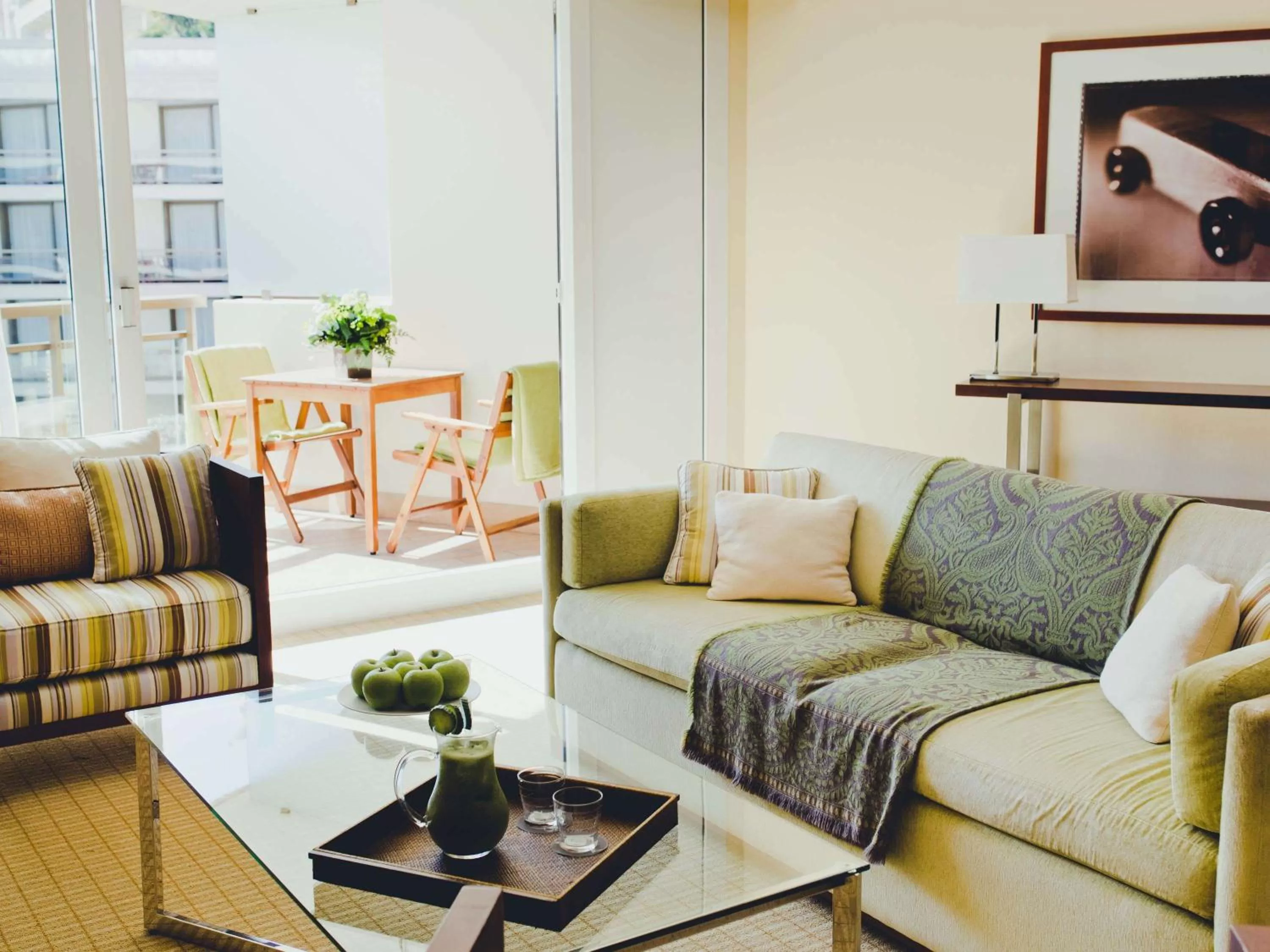 Garden Suite with One King and Two Double Beds in Fairmont Monte Carlo