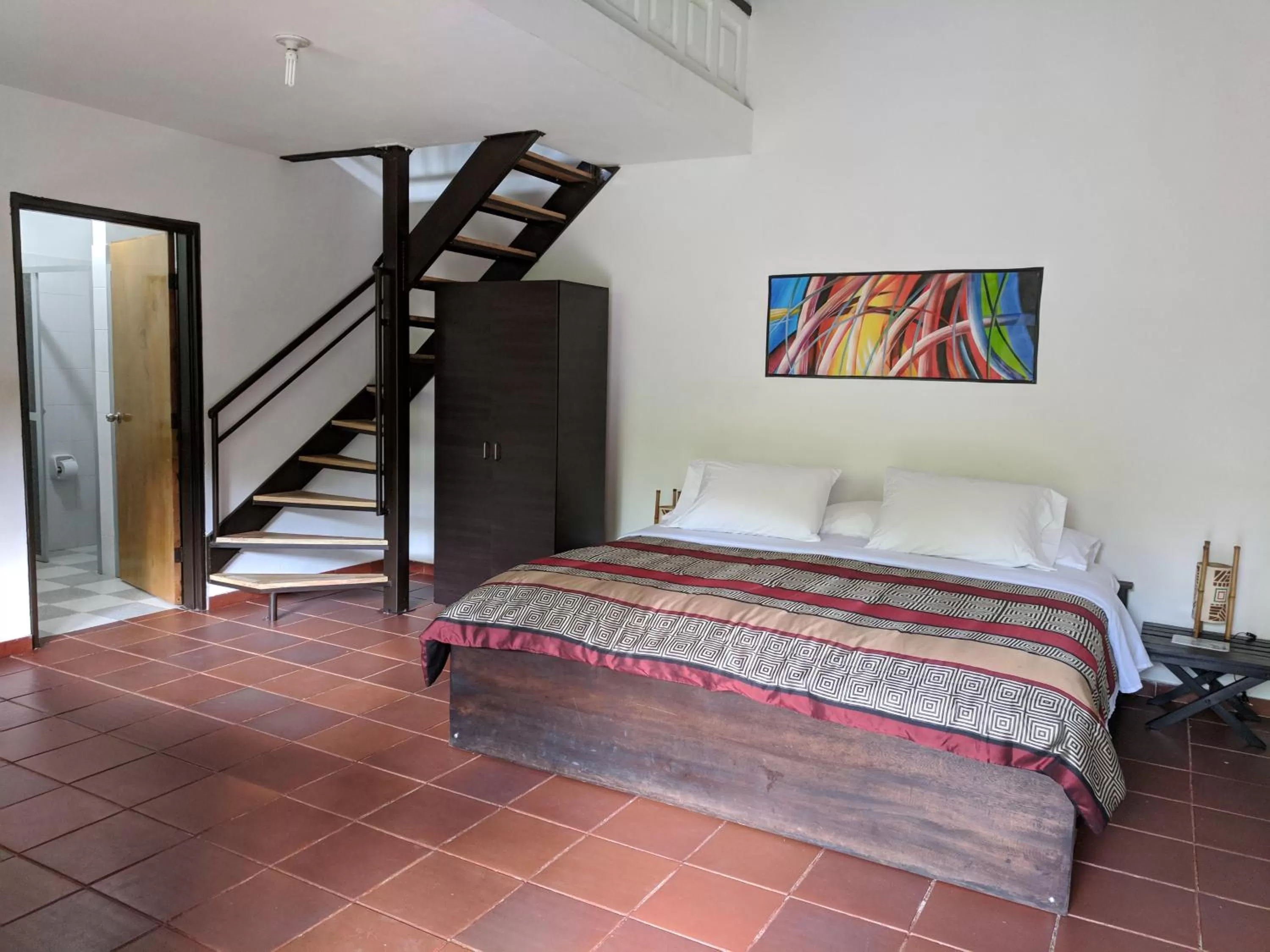 Bed in Hotel Huaka-yo