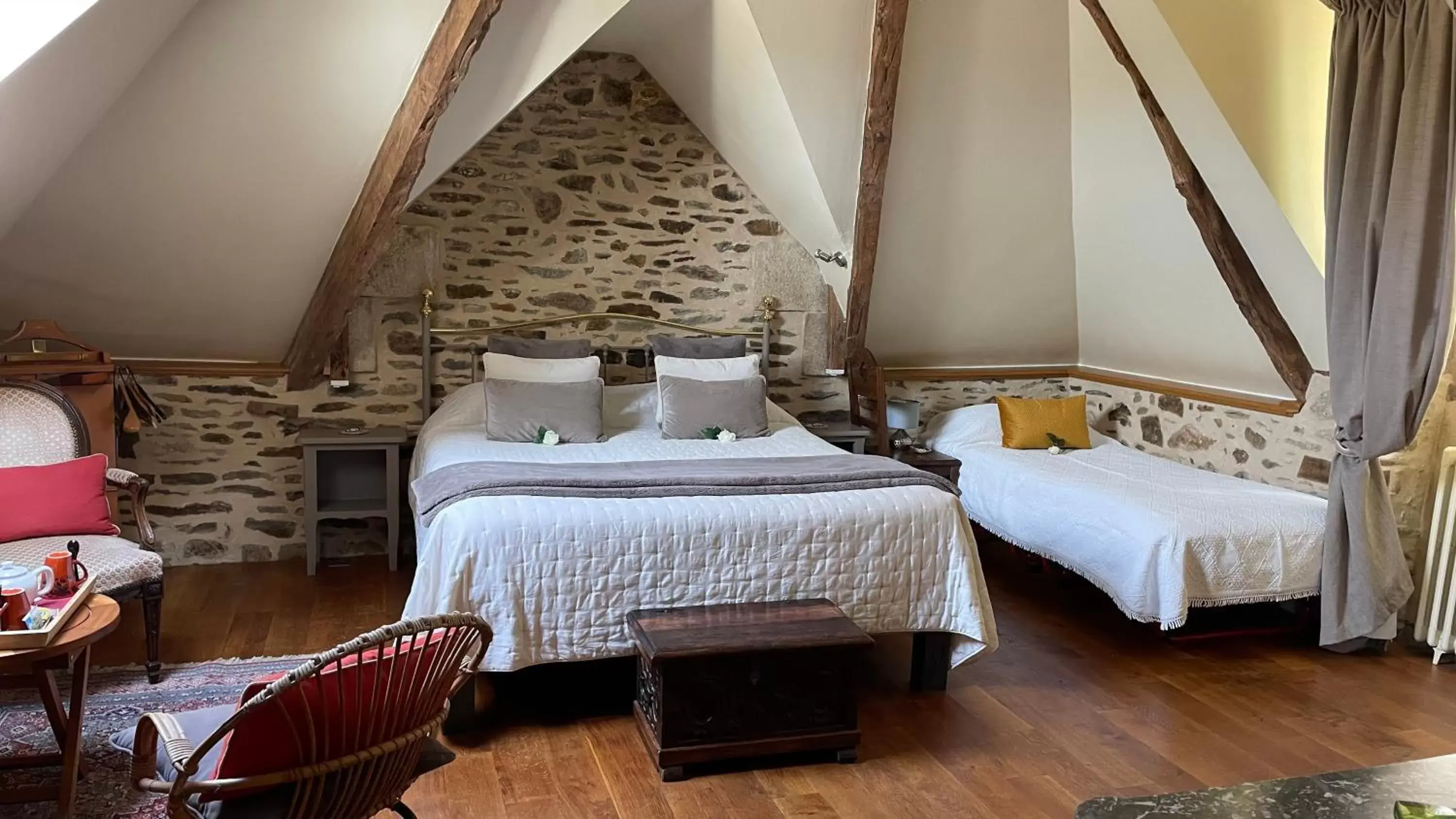 Bedroom, Bed in Le Manoir de la Bigotière