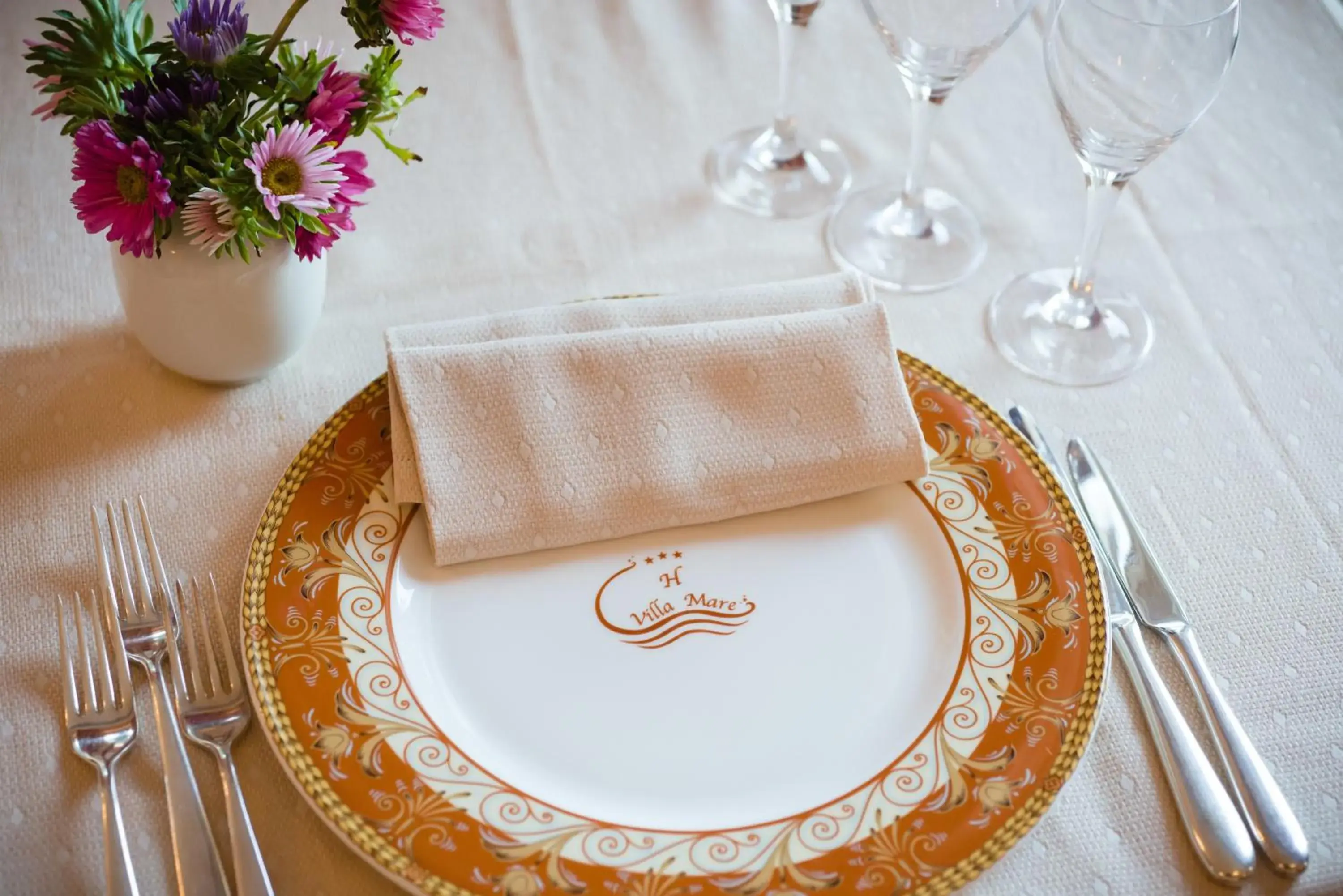 Decorative detail, Banquet Facilities in Hotel Villa Mare