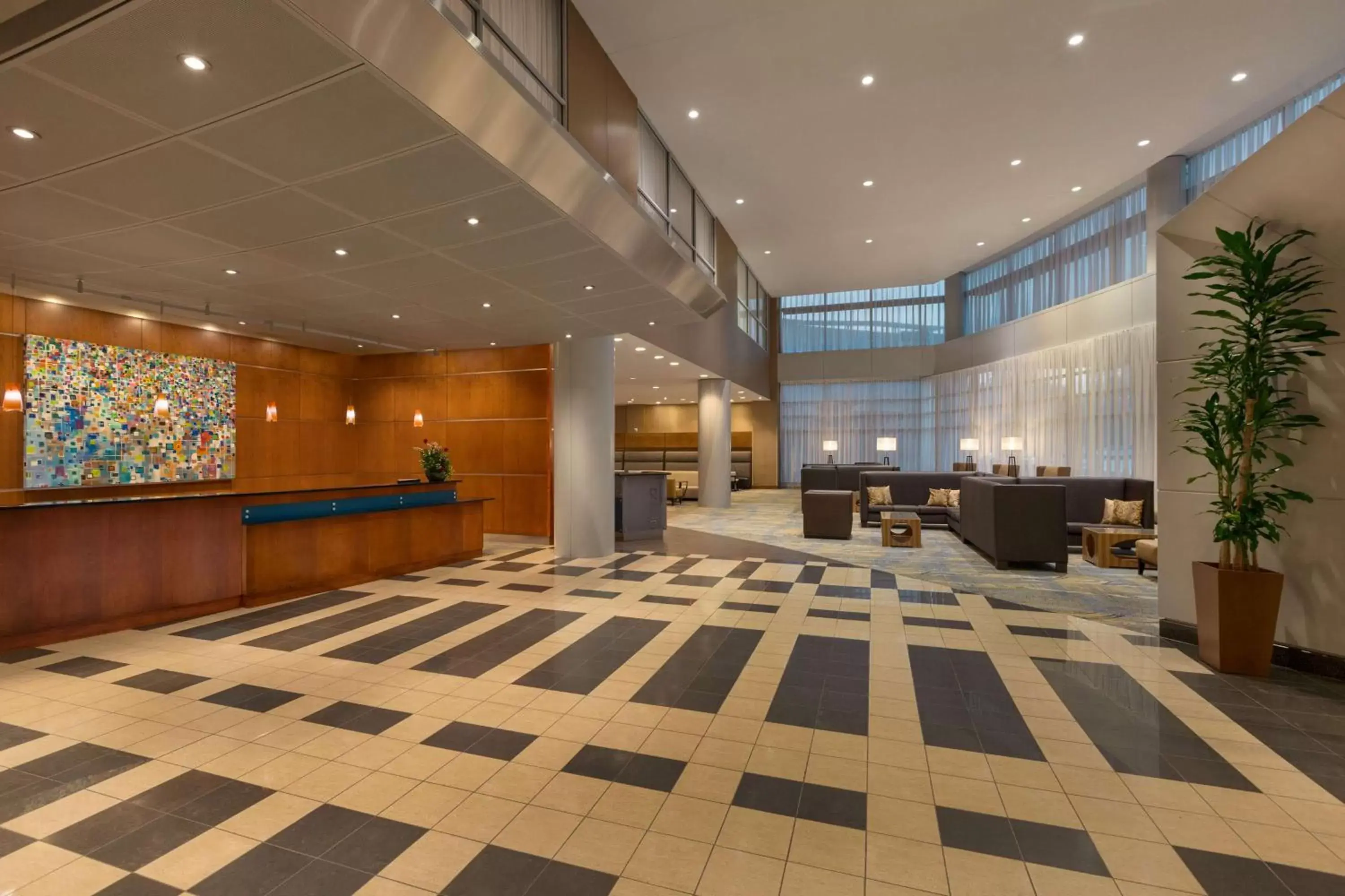 Lobby or reception in Hilton Baltimore BWI Airport Lobby or reception in Hilton Baltimore BWI Airport