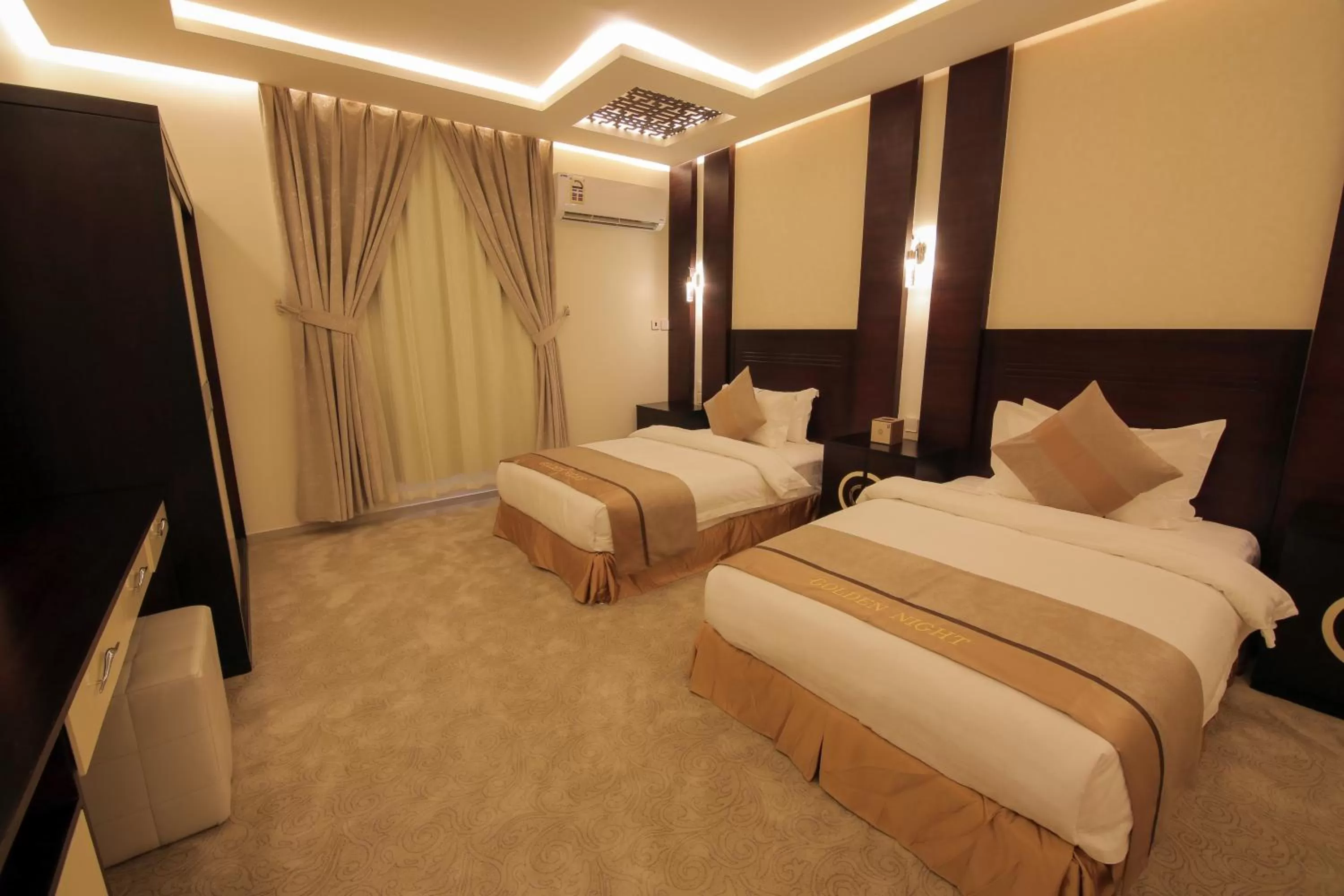 Bed in فندق جولدن نايت Golden Night Hotel