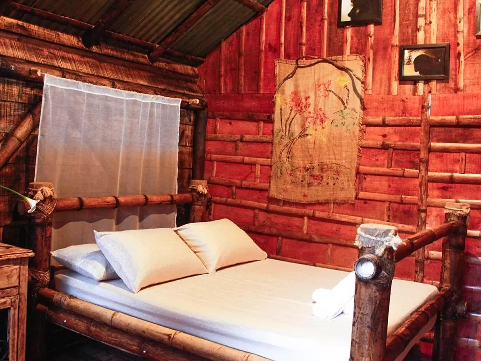 Bedroom, Bed in Cabañas Rústicas El Viejo Tambo By Rotamundos