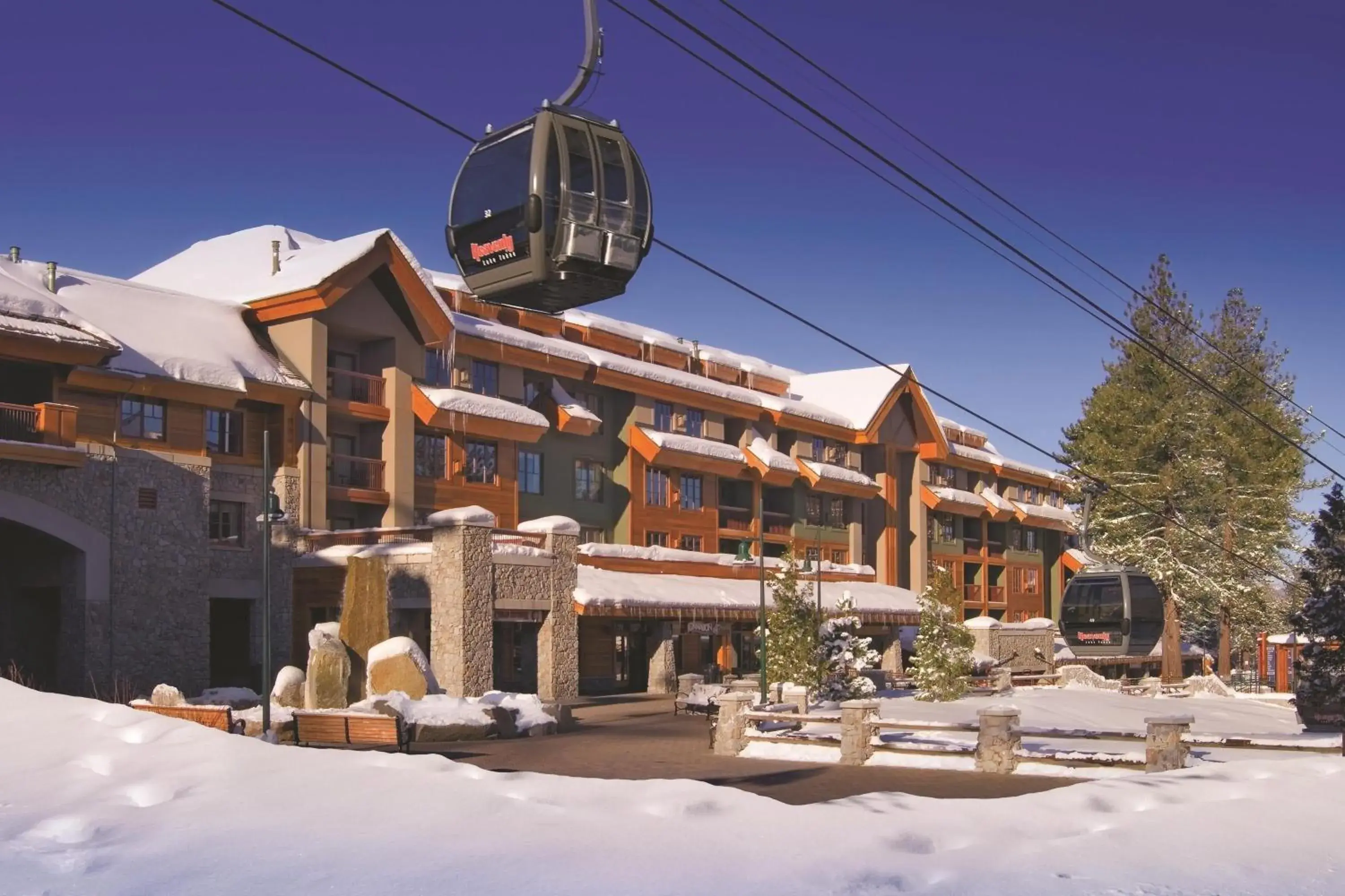 Property building, Winter in Marriott Grand Residence Club, Lake Tahoe