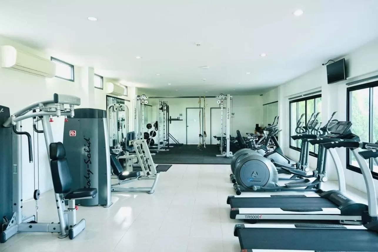 Fitness centre/facilities in The Galla Hotel