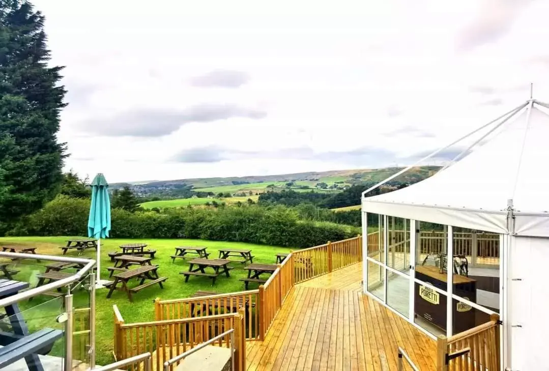 Balcony/Terrace in The Moorcock Inn