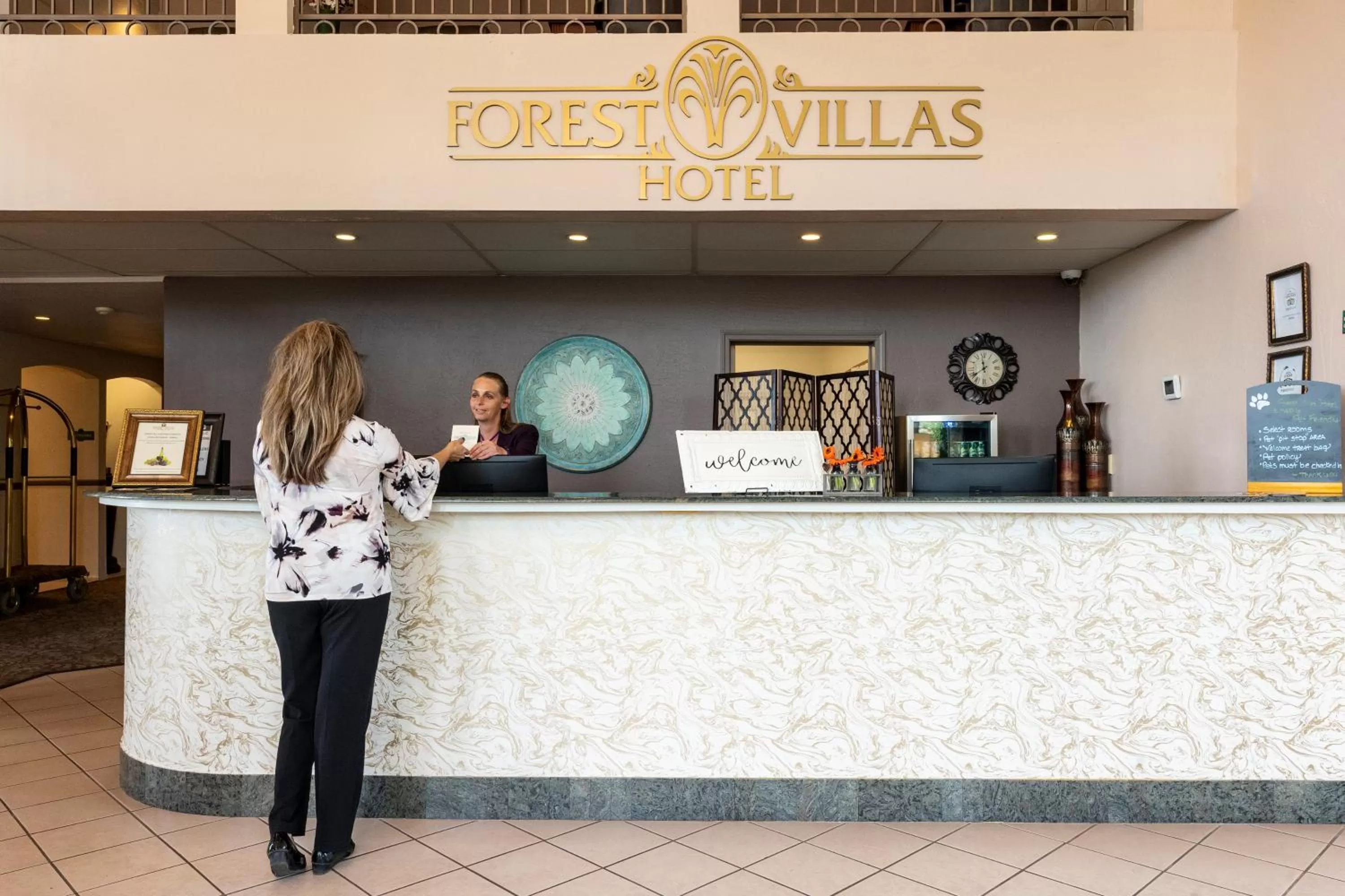 Staff in Forest Villas Hotel