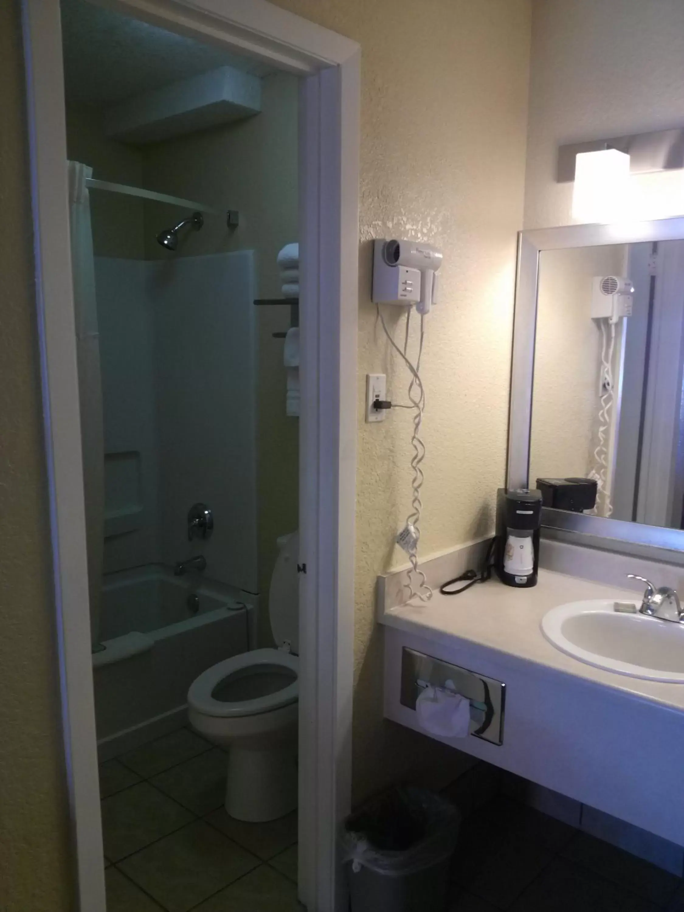 Bathroom in Super 8 by Wyndham Kerrville TX