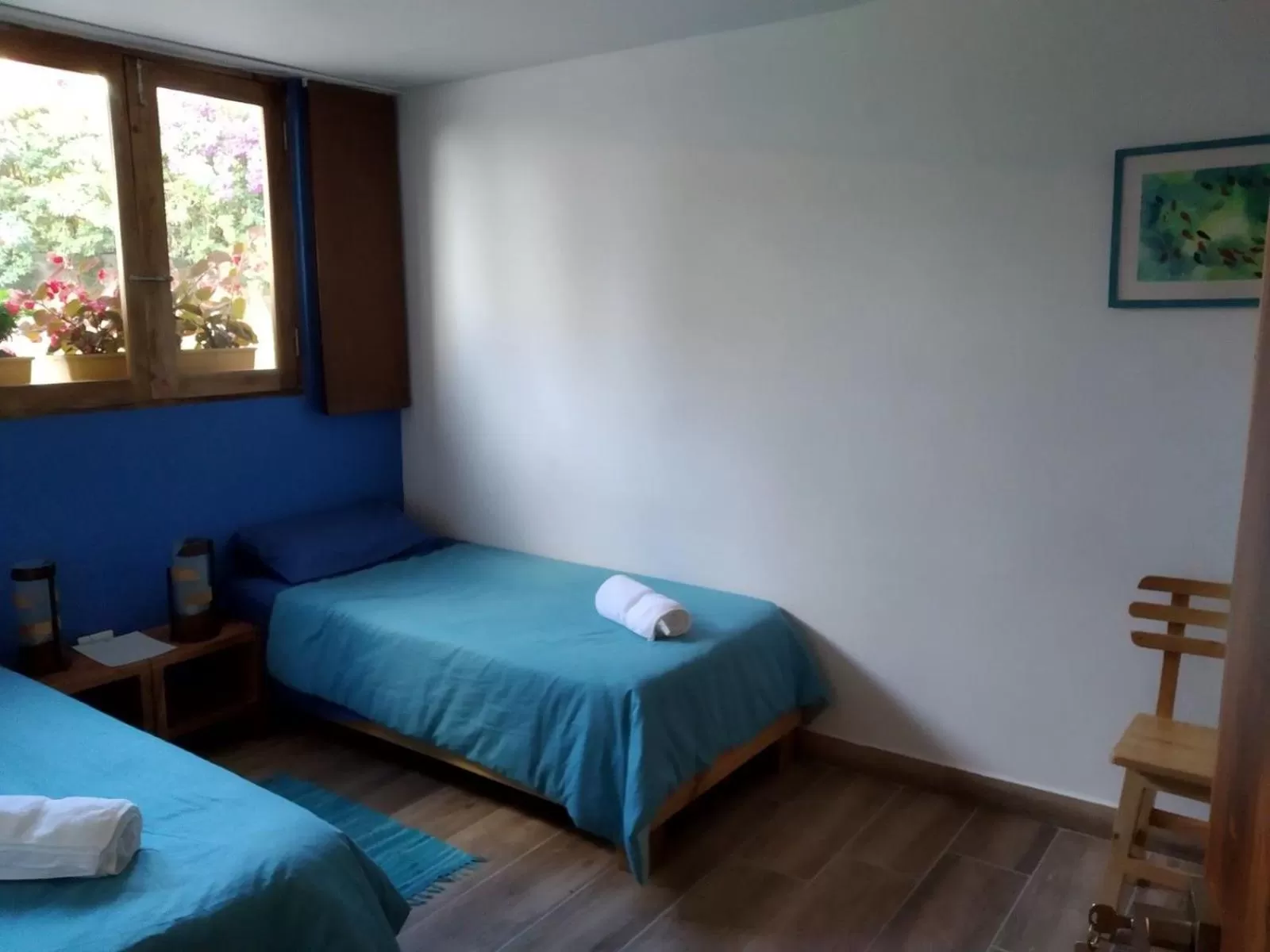 Bed in Hotel La Caracola