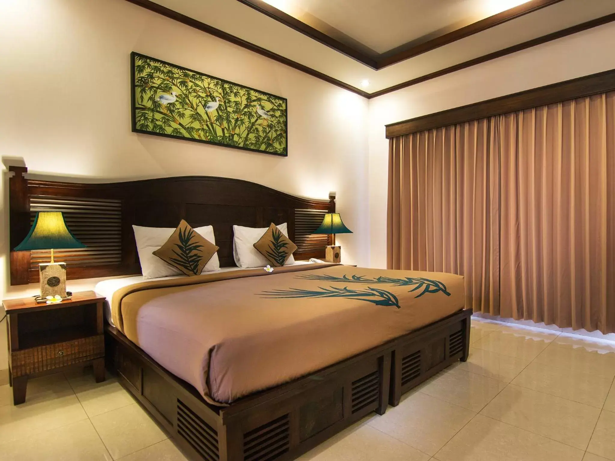 Bed in De Munut Balinese Resort