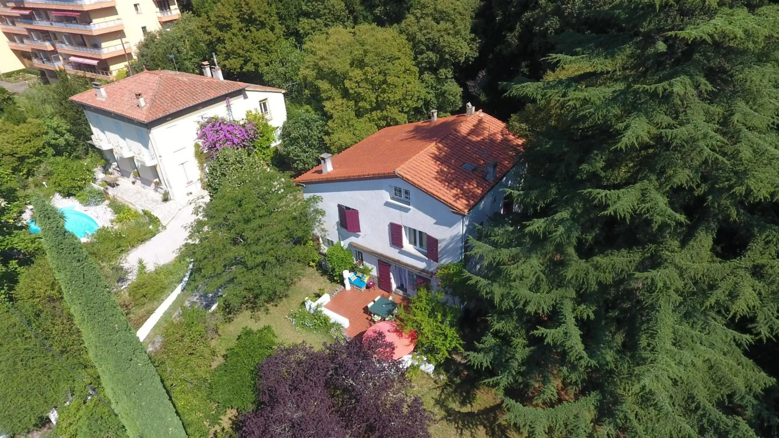 Bird's-eye View in Villa Riviera Chambres dHôtes