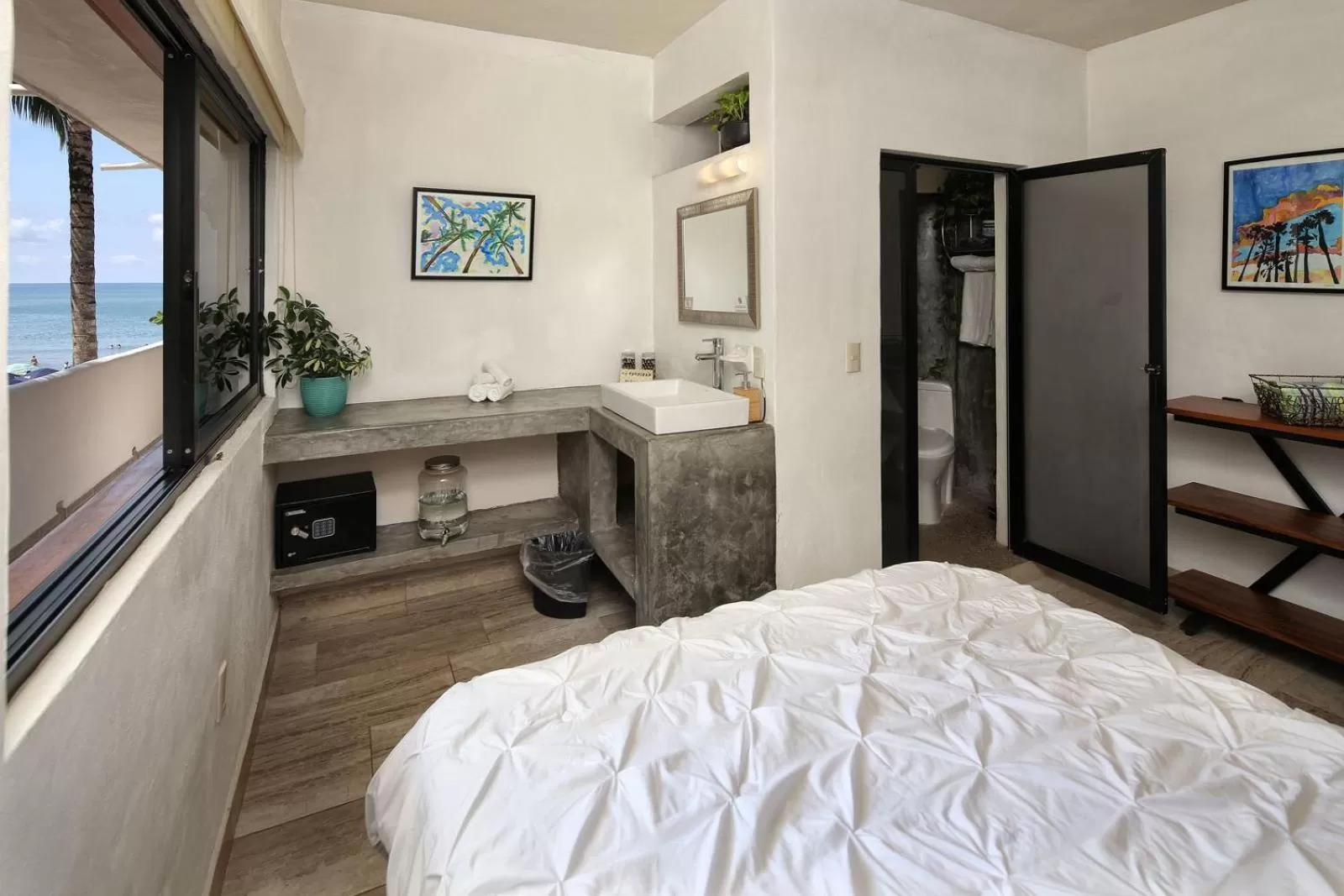 Bed in Hotel Vista Oceana Sayulita