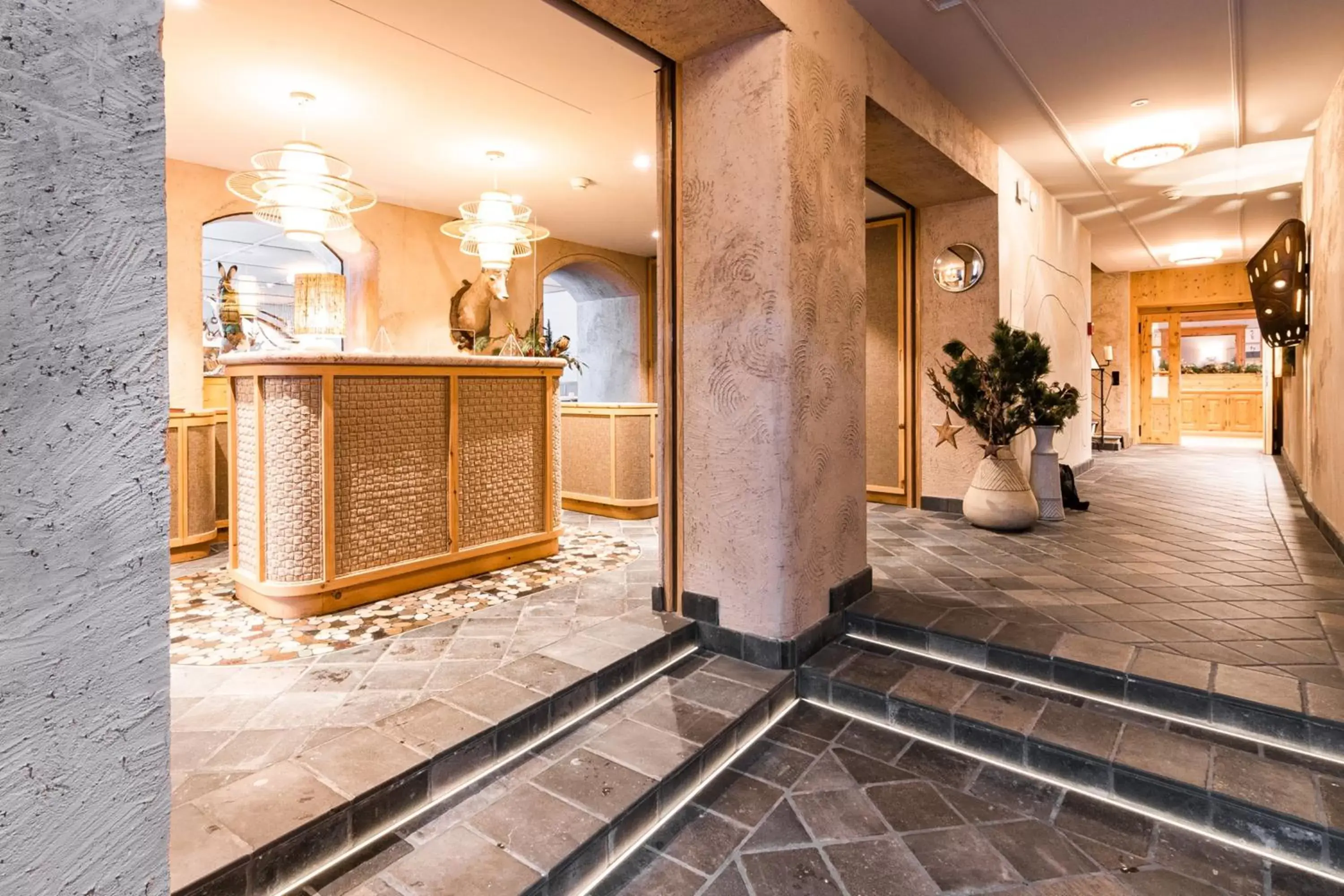 Lobby or reception, Lobby/Reception in Hotel Steinbock Pontresina