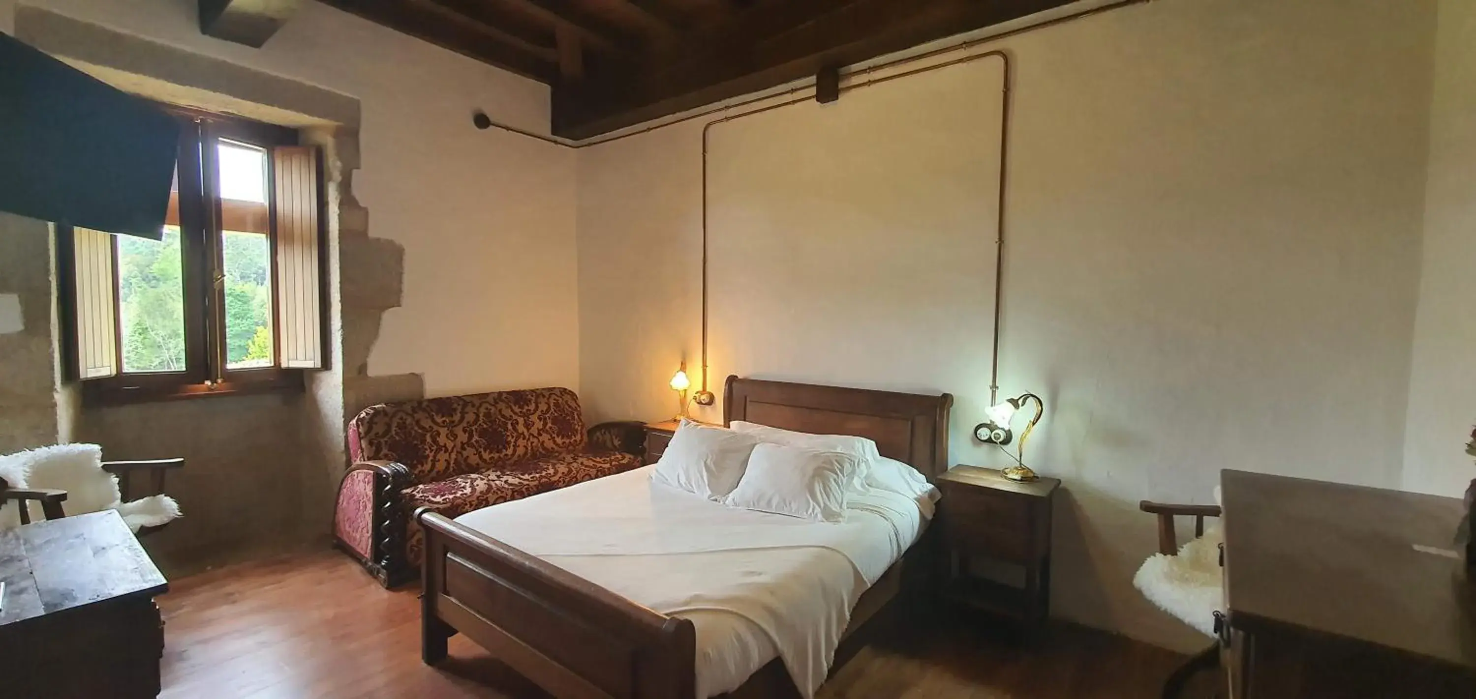 Bed in Hostel Monasterio de Moraime