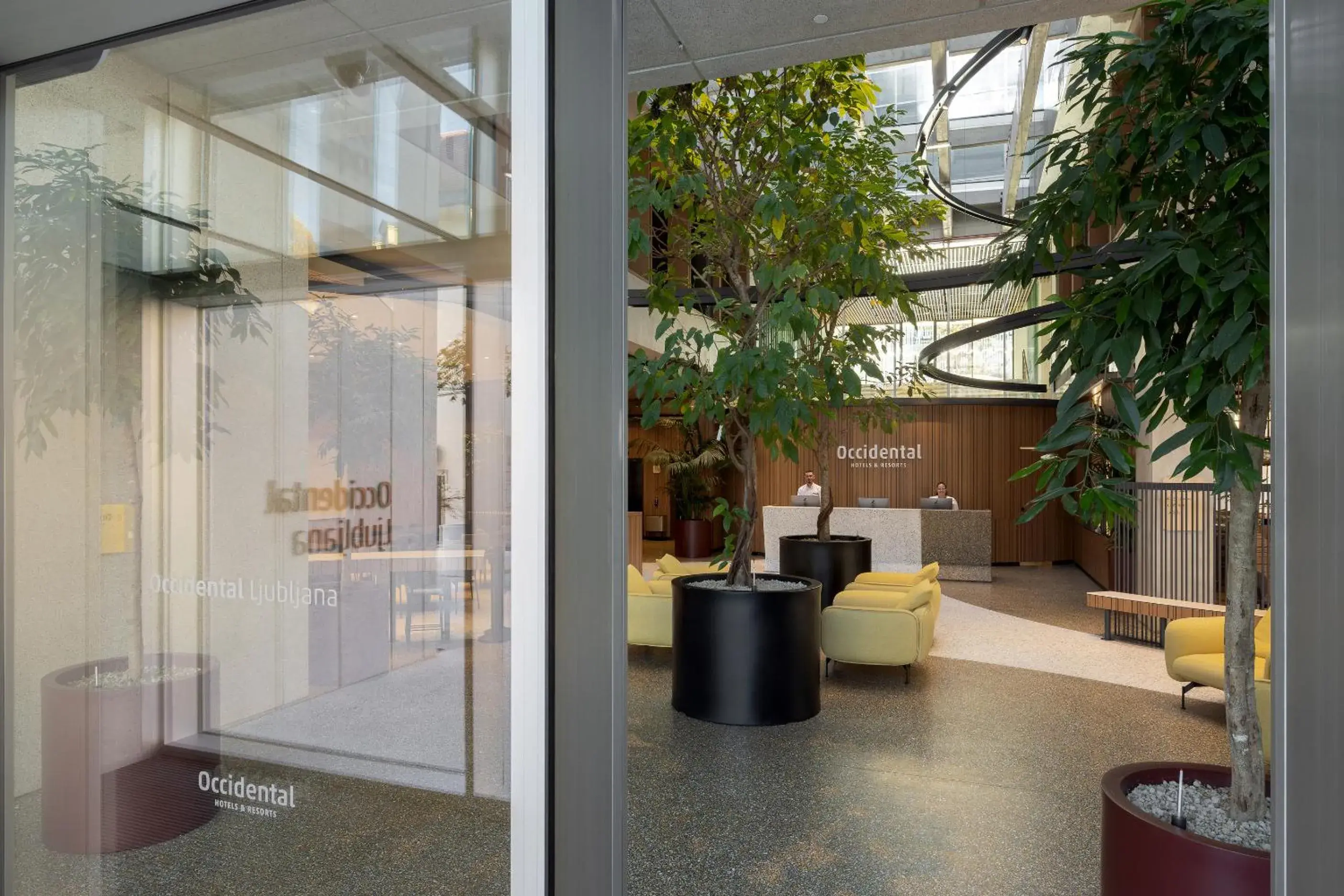 Lobby or reception in Occidental Ljubljana Lobby or reception in Occidental Ljubljana
